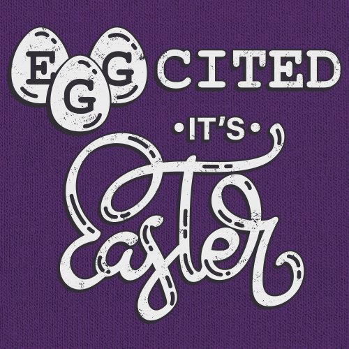 Eggcited It's Easter T-Shirt Happy Easter Egg Hunt Jesus Christ Women's Tee - Picture 12 of 49