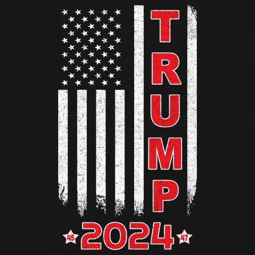 Donald Trump American Flag 2024 45 47 Sweatshirt America First MAGA Hoodie - Picture 4 of 57