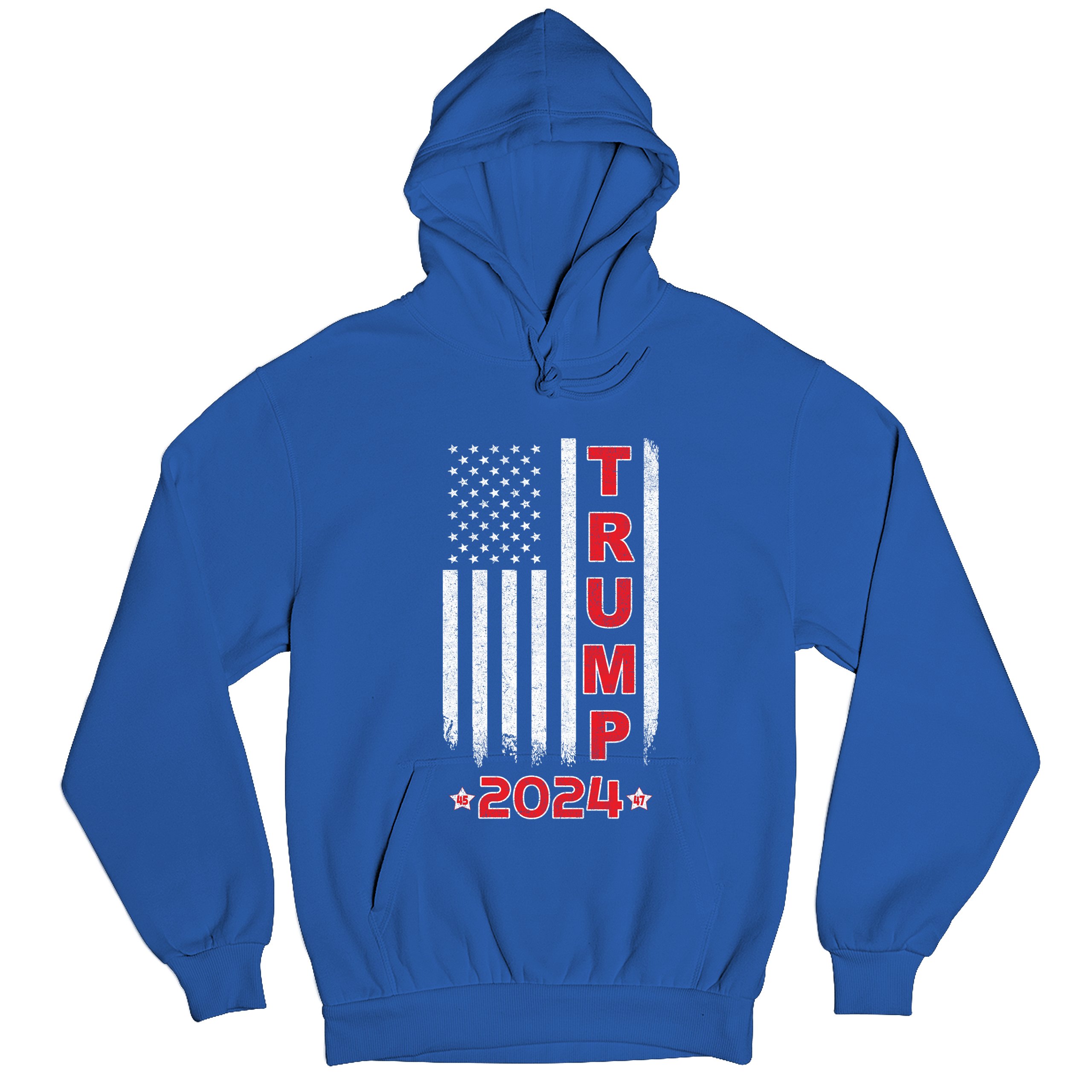 Donald Trump American Flag 2024 45 47 Sweatshirt America First MAGA Hoodie - Picture 48 of 57