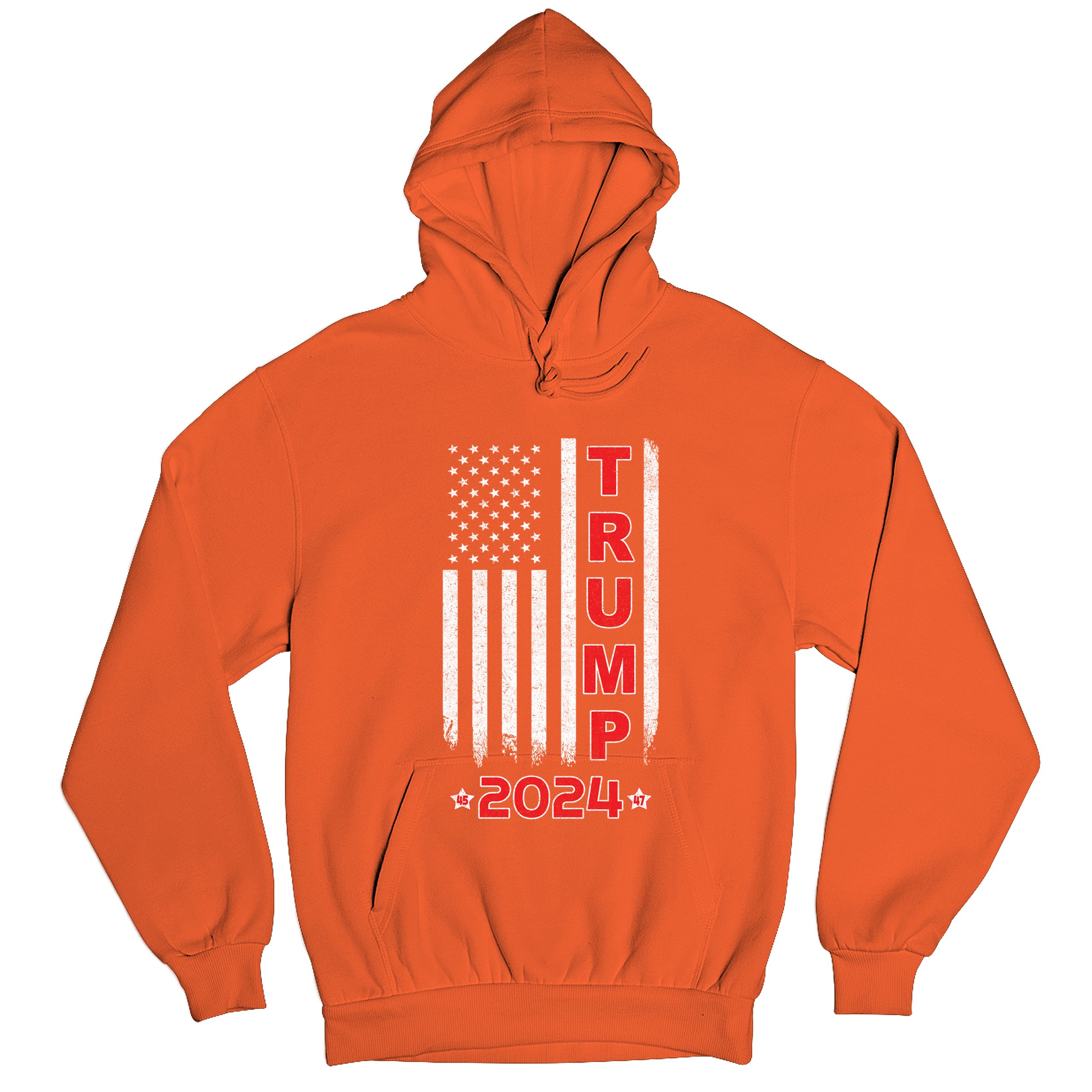 Donald Trump American Flag 2024 45 47 Sweatshirt America First MAGA Hoodie - Picture 20 of 57