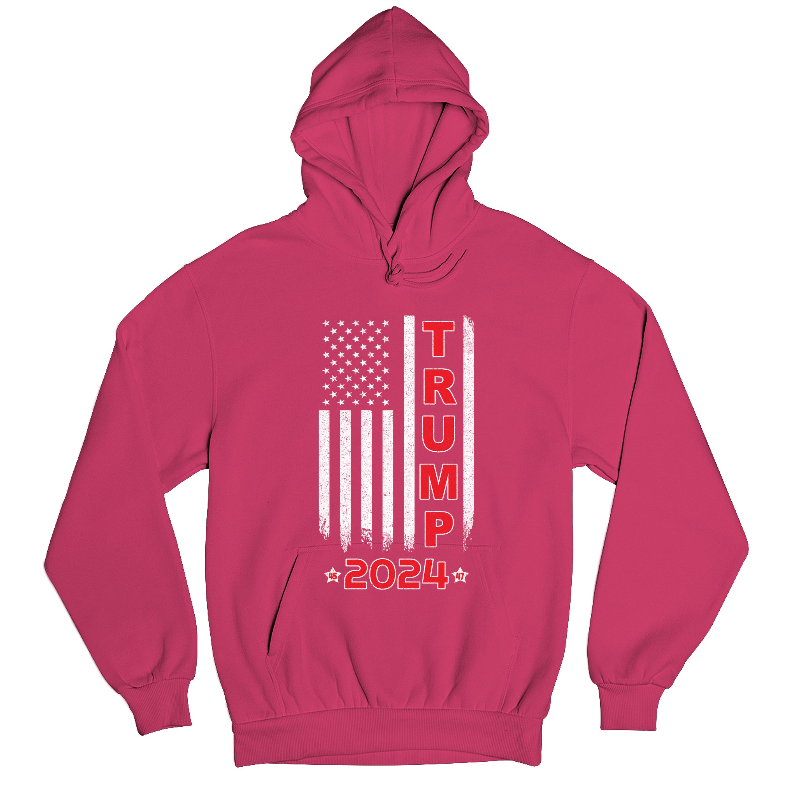 Donald Trump American Flag 2024 45 47 Sweatshirt America First MAGA Hoodie - Picture 55 of 57