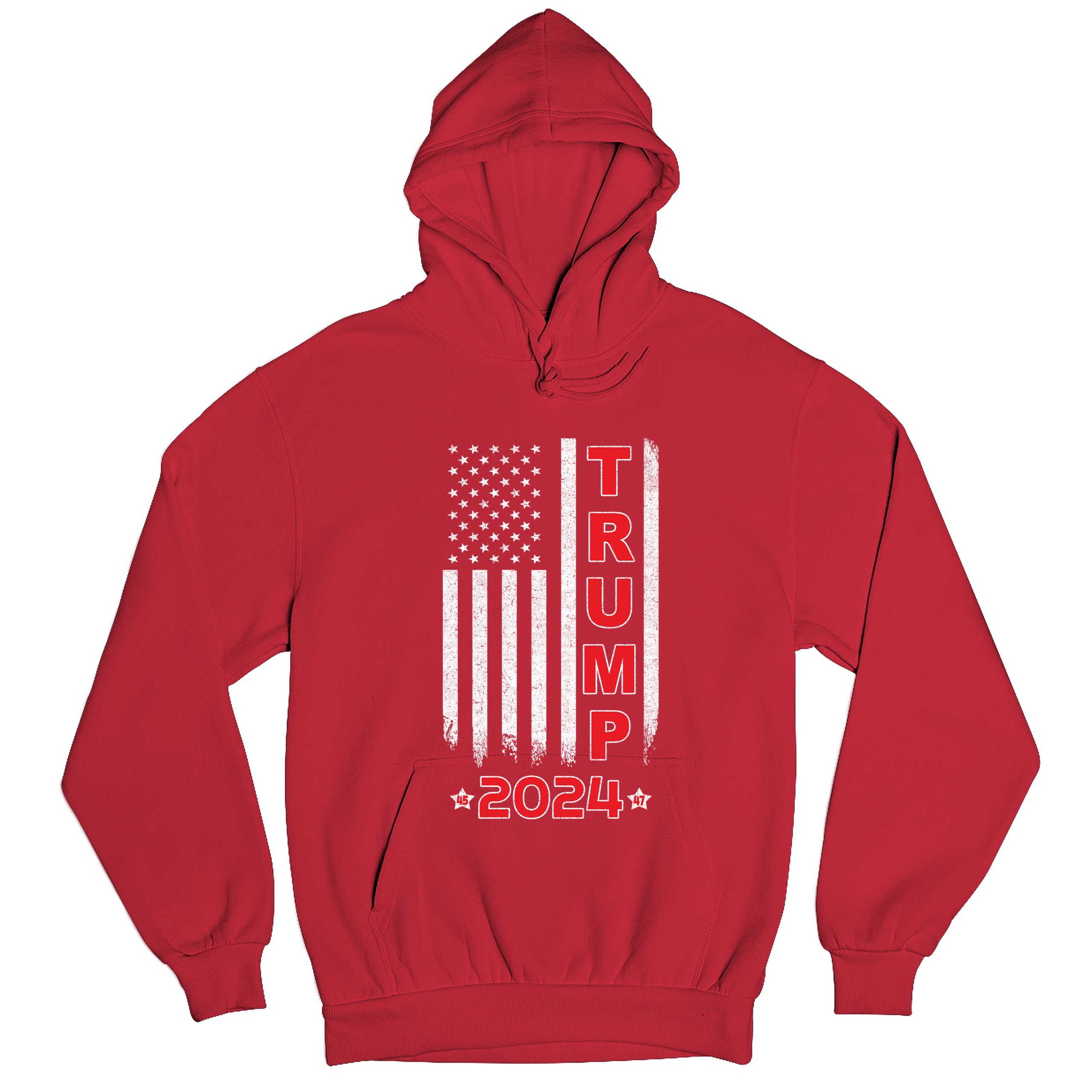 Donald Trump American Flag 2024 45 47 Sweatshirt America First MAGA Hoodie - Picture 34 of 57