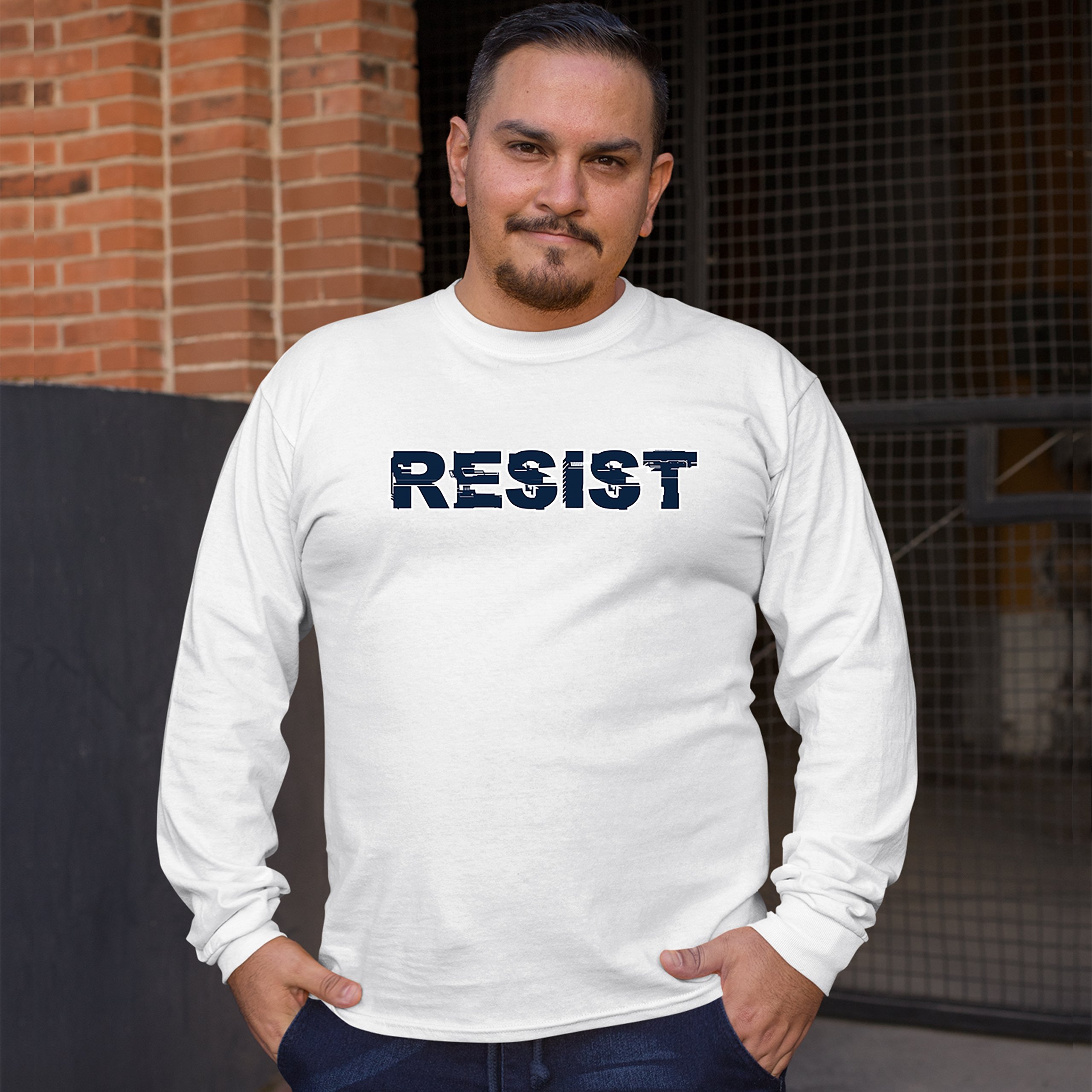 ALTRA T shirt a maniche lunghe Resist anti Biden Sleepy Joe Pro Trump conservatrice