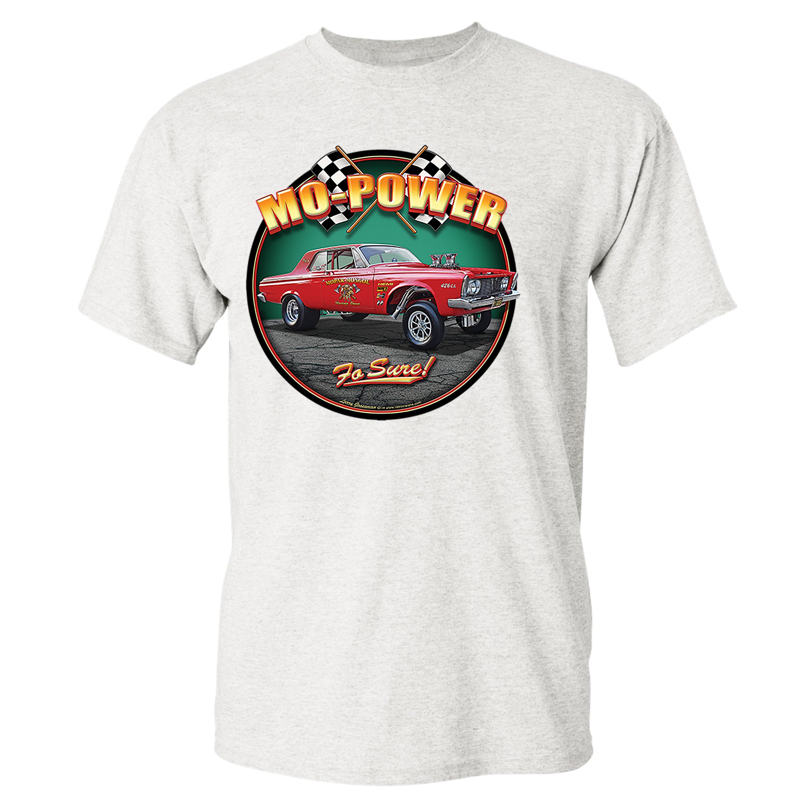 Mo-Power Fo Sure! T-shirt American Muscle Car Racing Route 66 Men's Tee - Picture 39 of 65