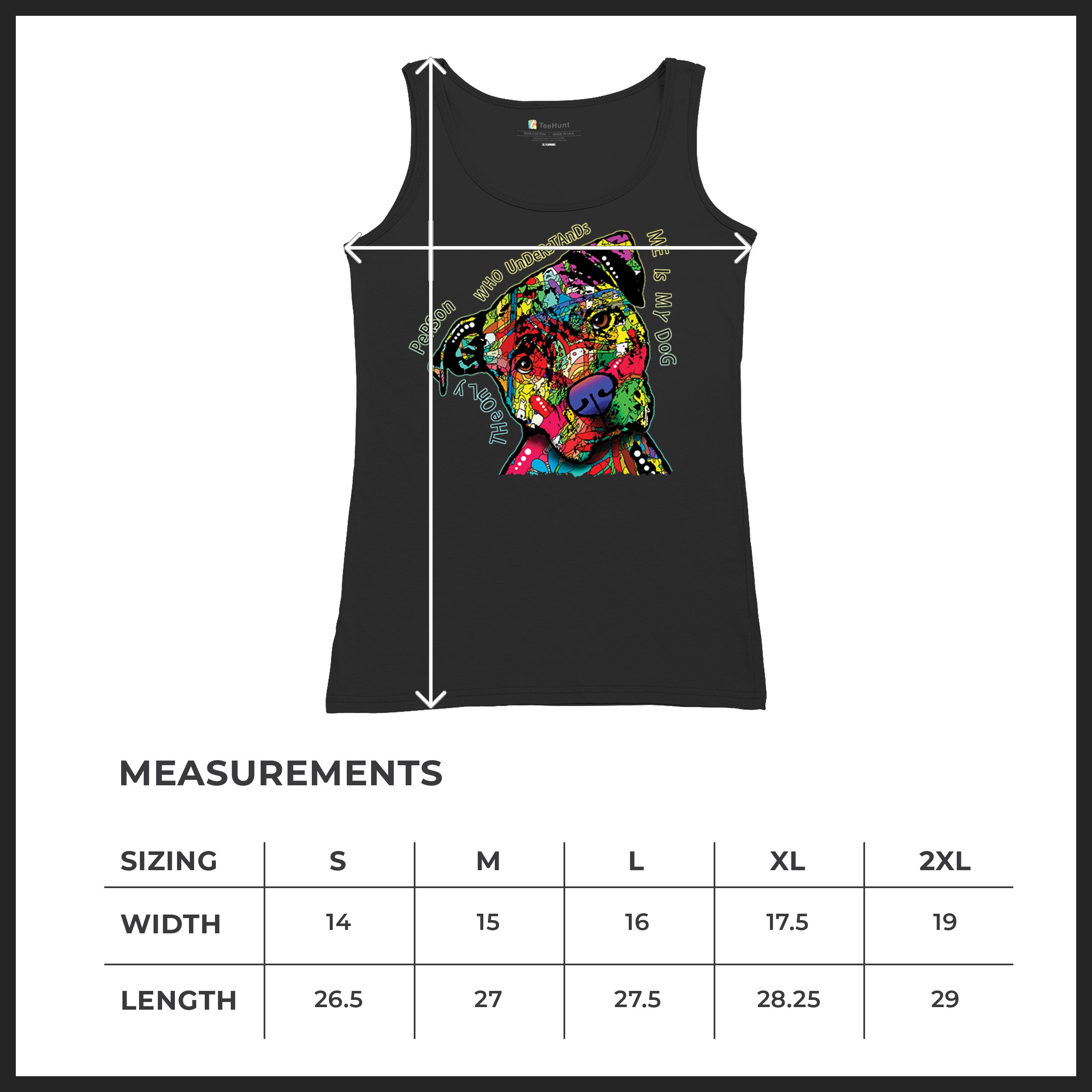 Dean Russo Cute Dog Women's Tank Top Only Person Who Understands Me - Picture 8 of 36
