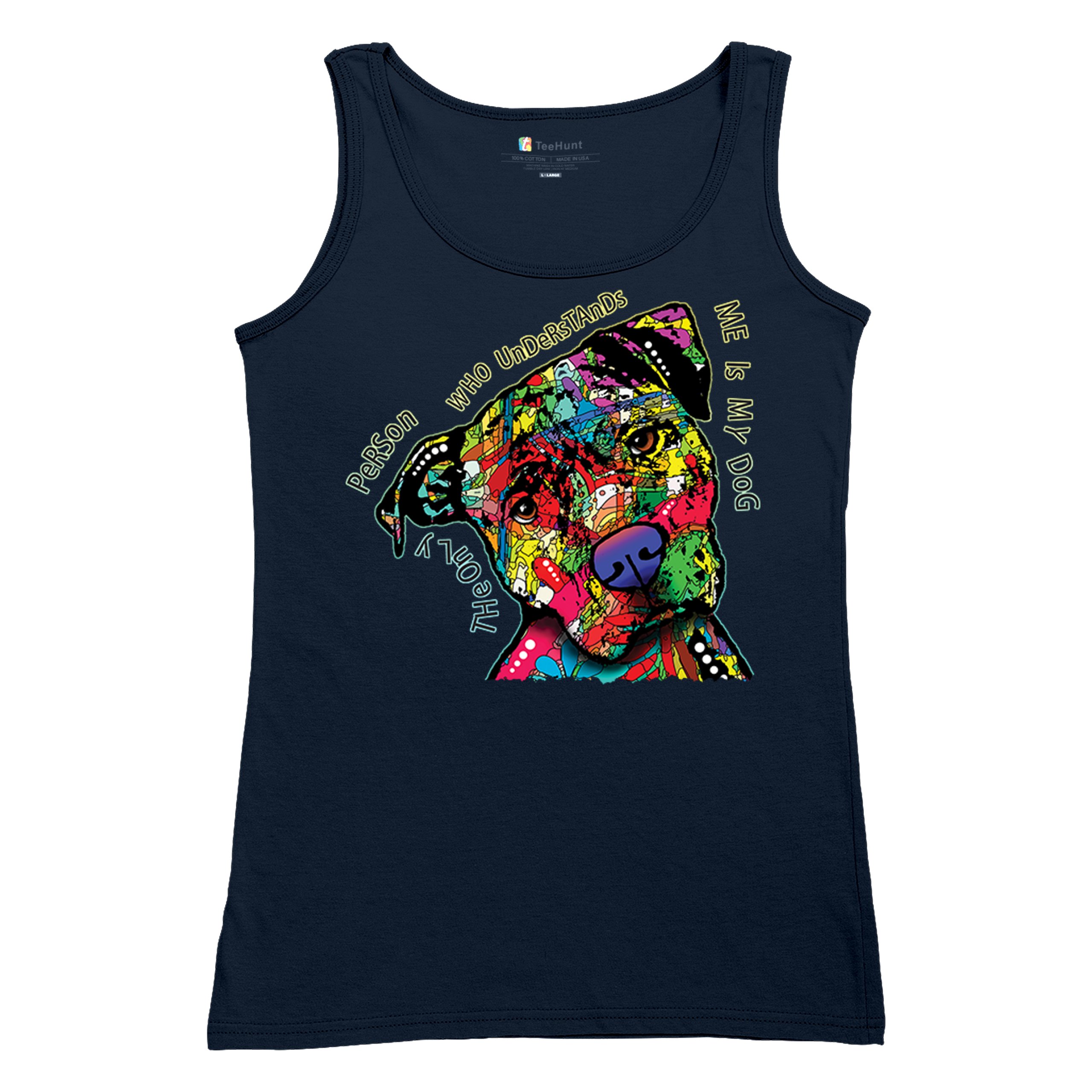 Dean Russo Cute Dog Women's Tank Top Only Person Who Understands Me - Picture 27 of 36
