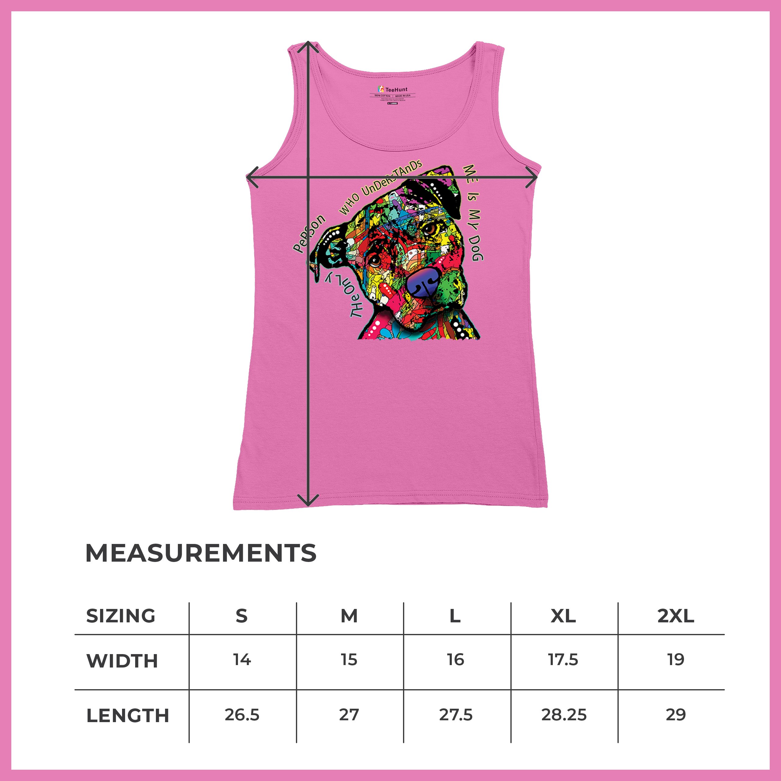 Dean Russo Cute Dog Women's Tank Top Only Person Who Understands Me - Picture 36 of 36