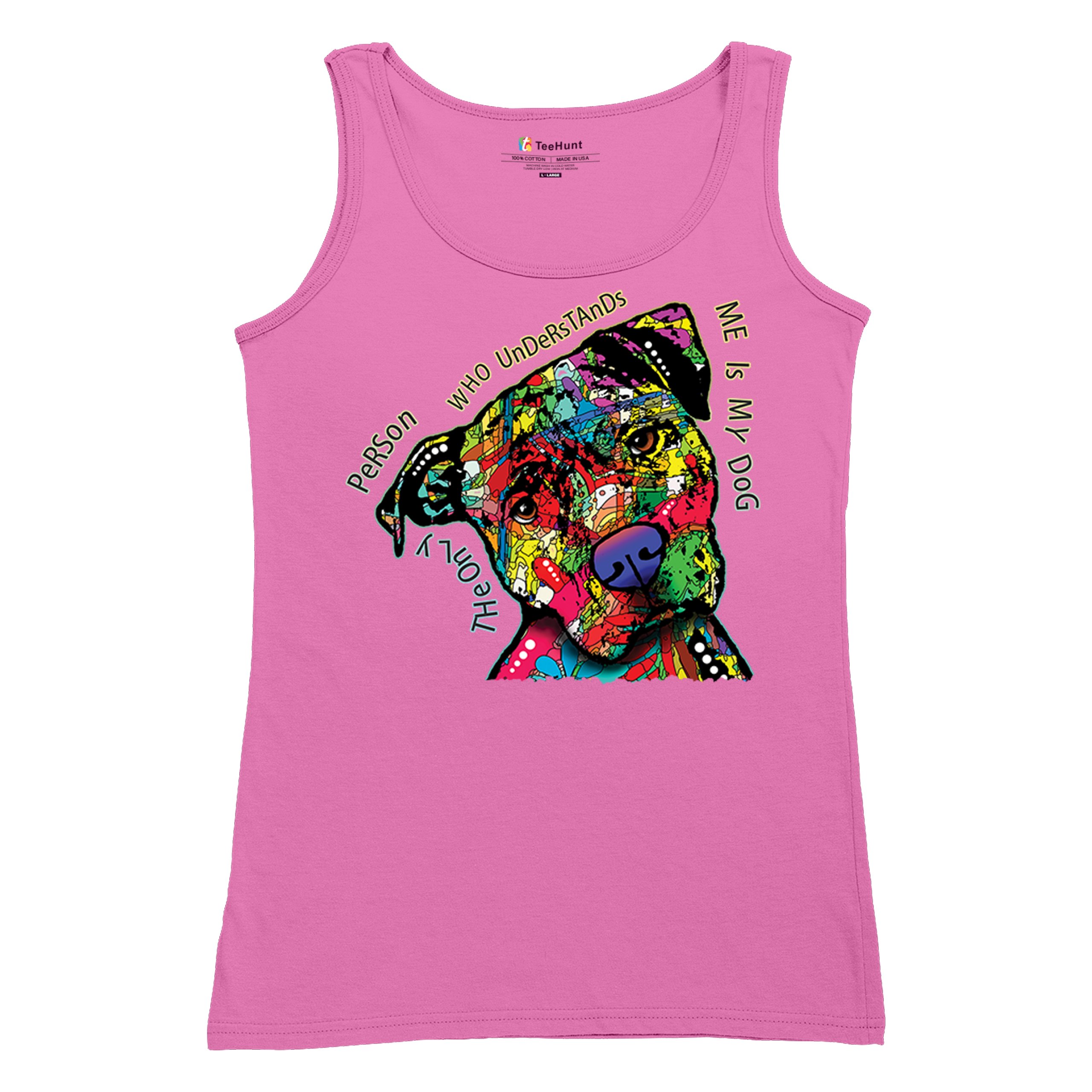 Dean Russo Cute Dog Women's Tank Top Only Person Who Understands Me - Picture 34 of 36
