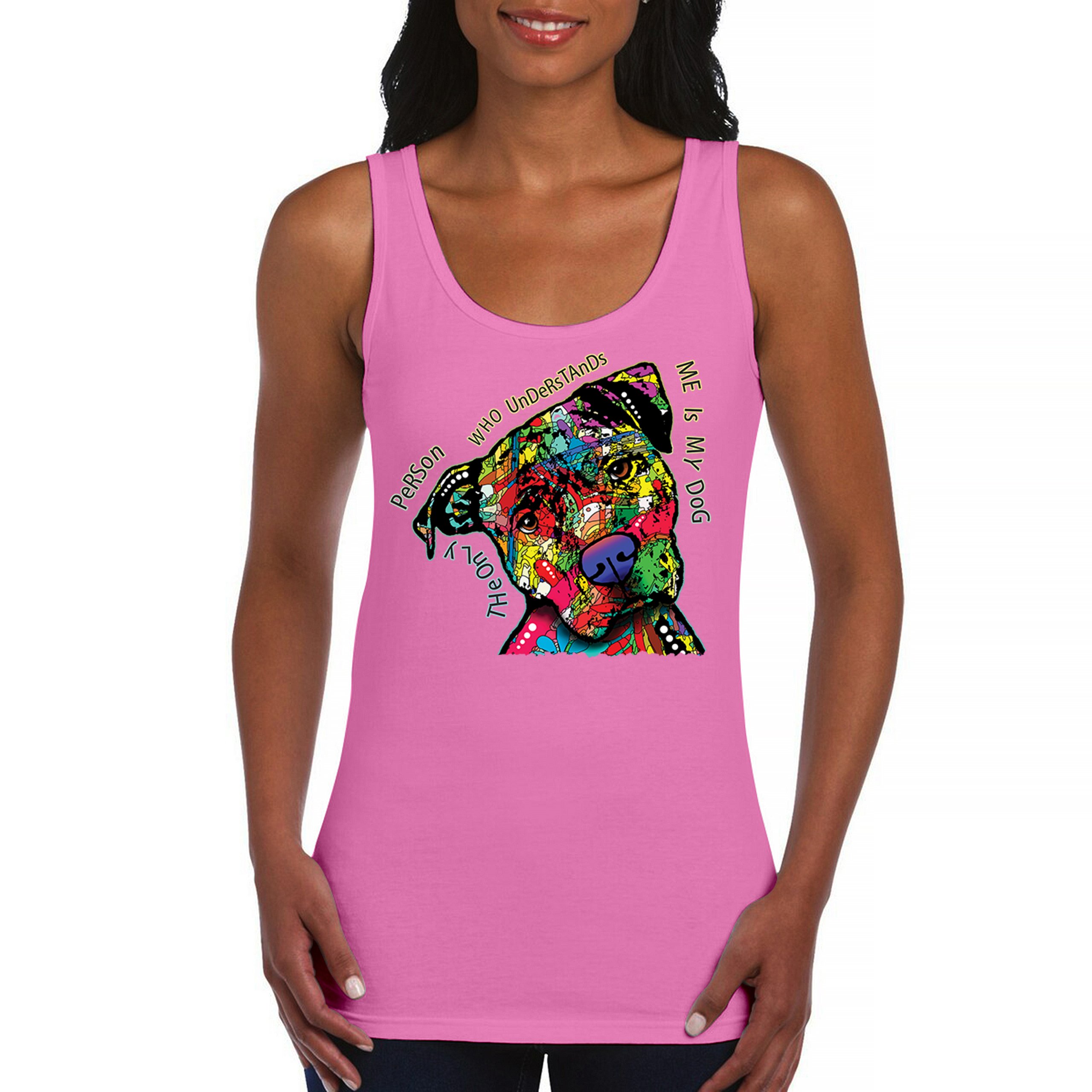 Dean Russo Cute Dog Women's Tank Top Only Person Who Understands Me - Picture 30 of 36