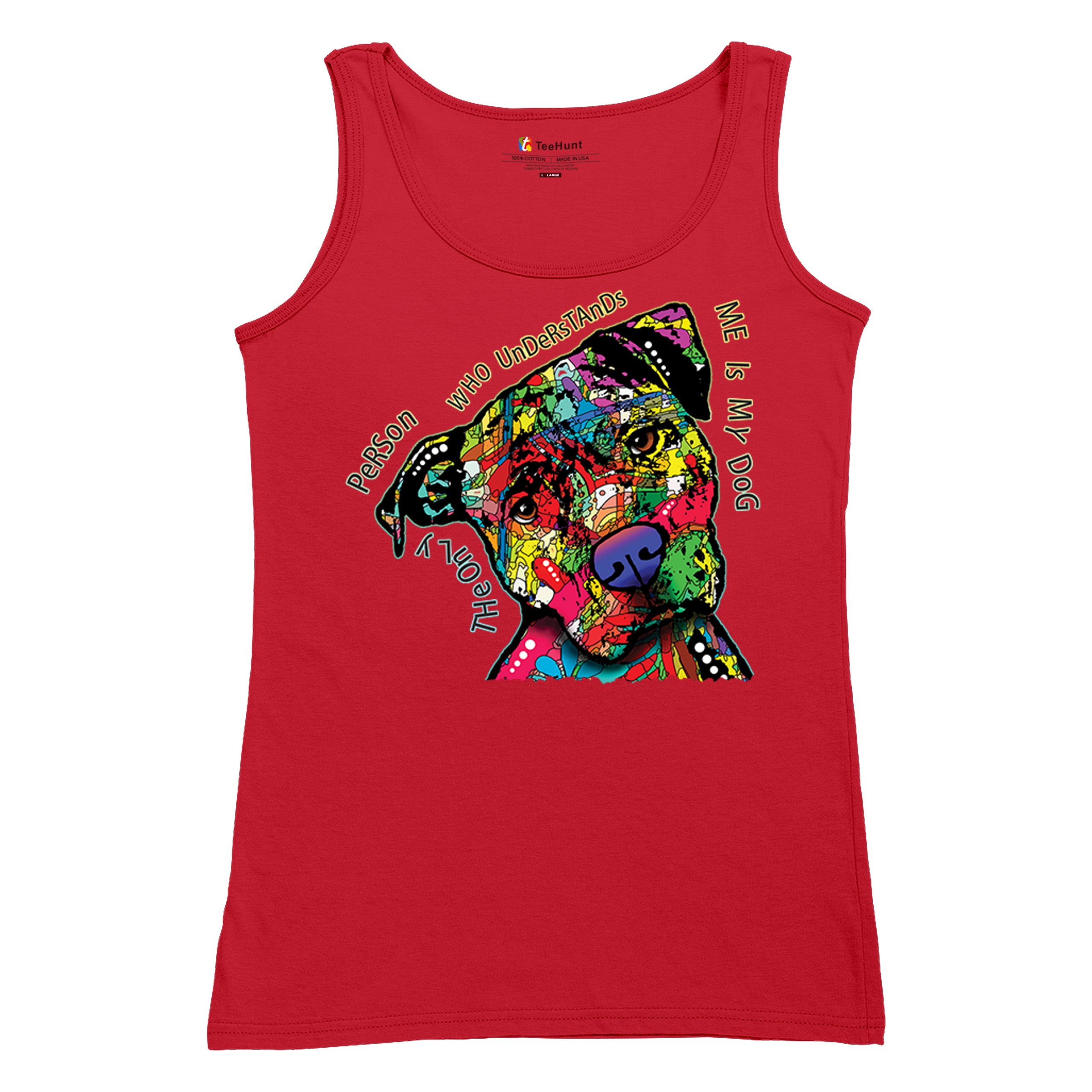 Dean Russo Cute Dog Women's Tank Top Only Person Who Understands Me - Picture 13 of 36