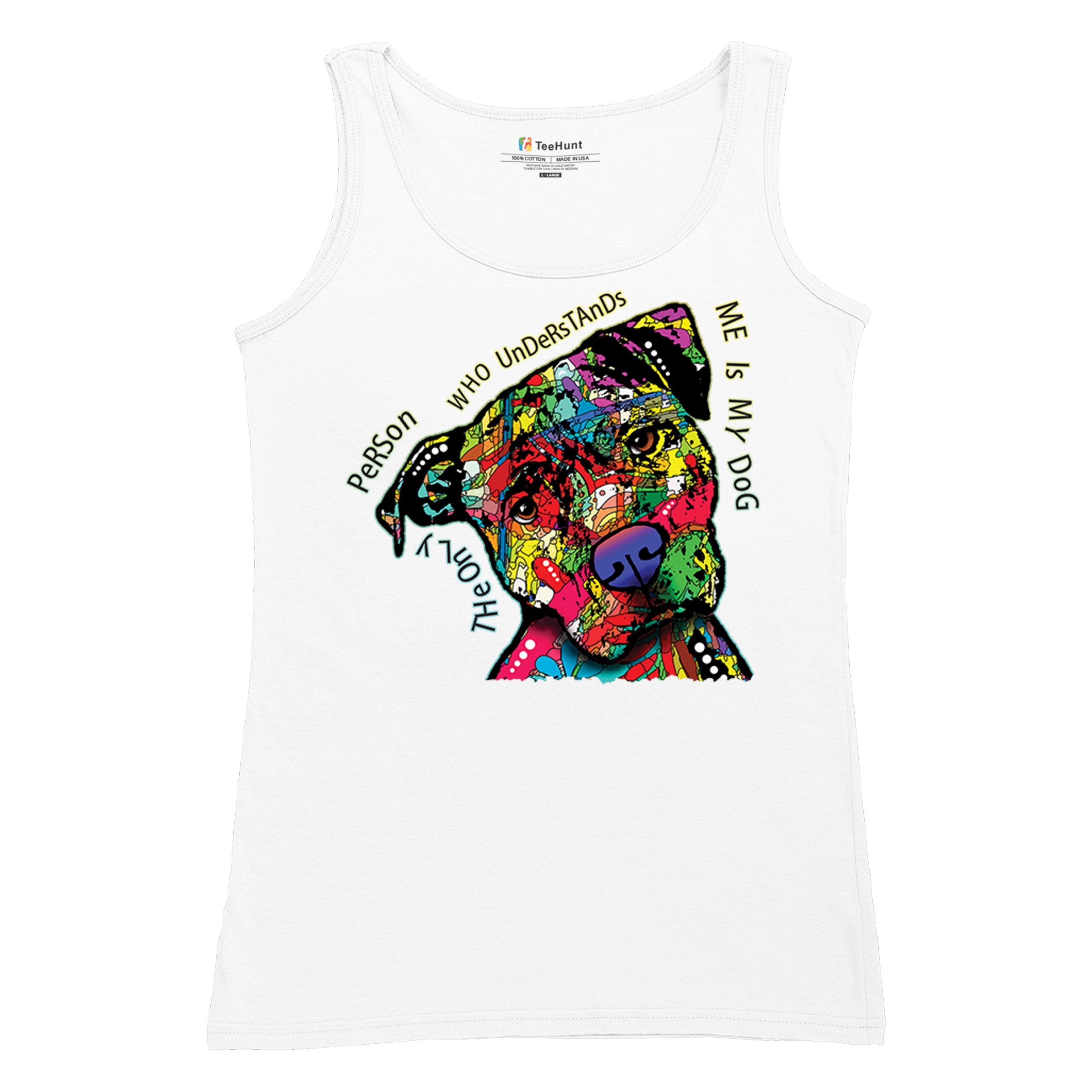 Dean Russo Cute Dog Women's Tank Top Only Person Who Understands Me - Picture 20 of 36