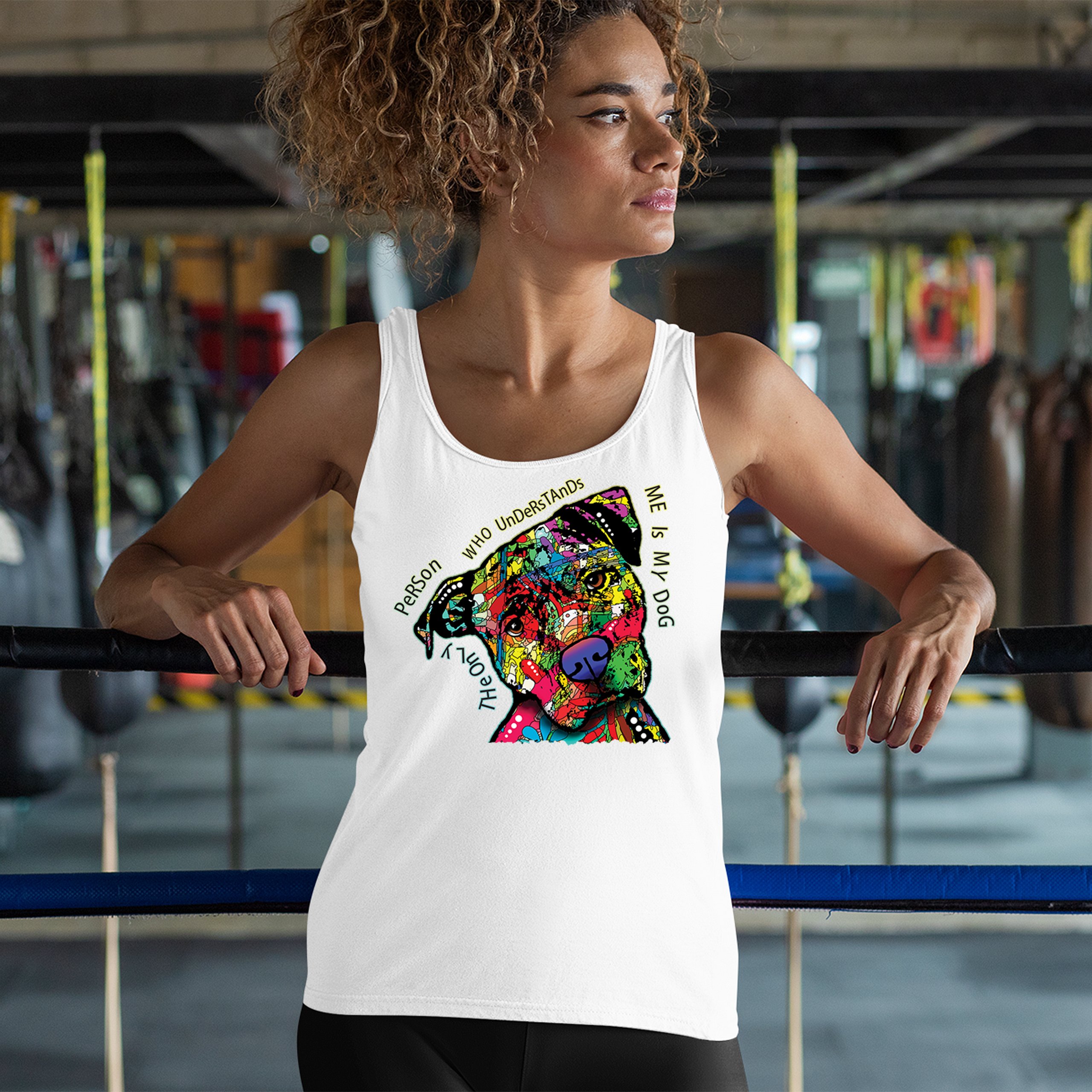 Dean Russo Cute Dog Women's Tank Top Only Person Who Understands Me - Picture 19 of 36