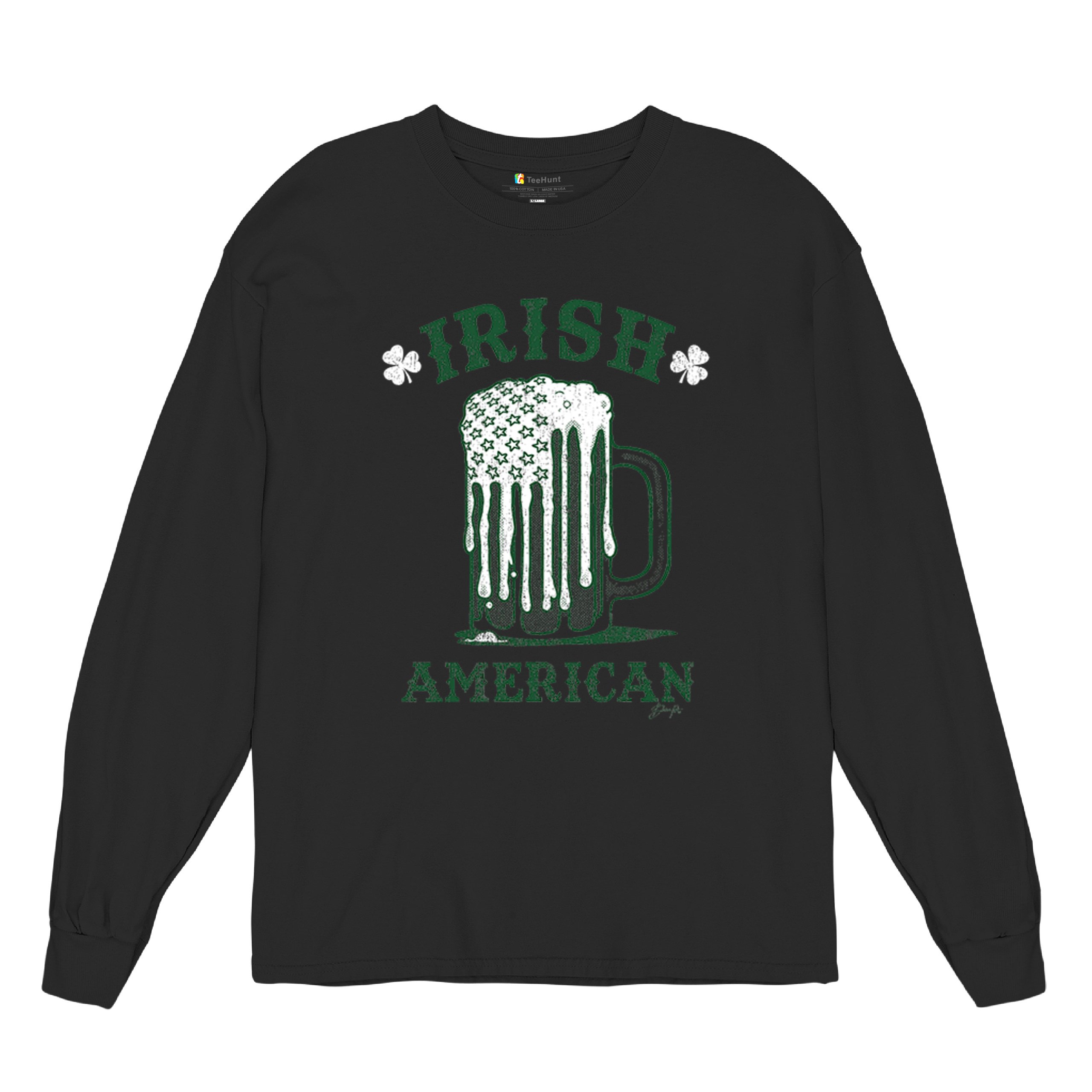 Irish American St Patrick's Day Long Sleeve T-shirt Shamrock Shenanigans Beer - Picture 6 of 71