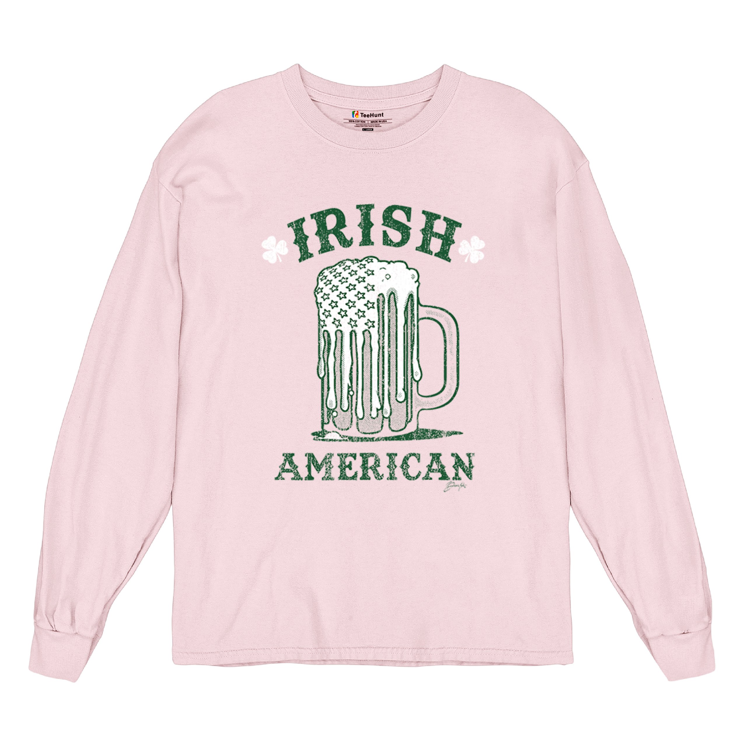 Irish American St Patrick's Day Long Sleeve T-shirt Shamrock Shenanigans Beer - Picture 69 of 71