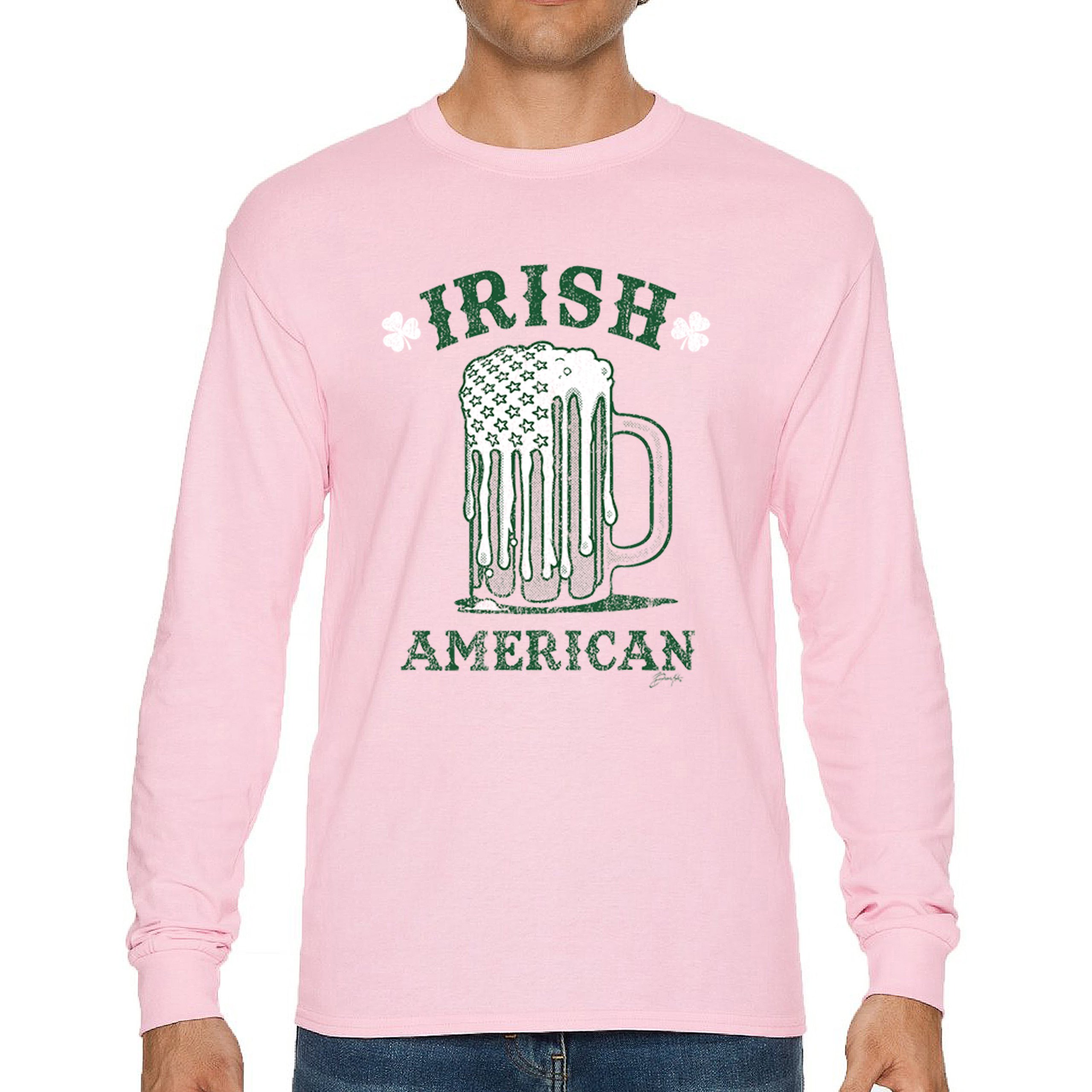 Irish American St Patrick's Day Long Sleeve T-shirt Shamrock Shenanigans Beer - Picture 65 of 71