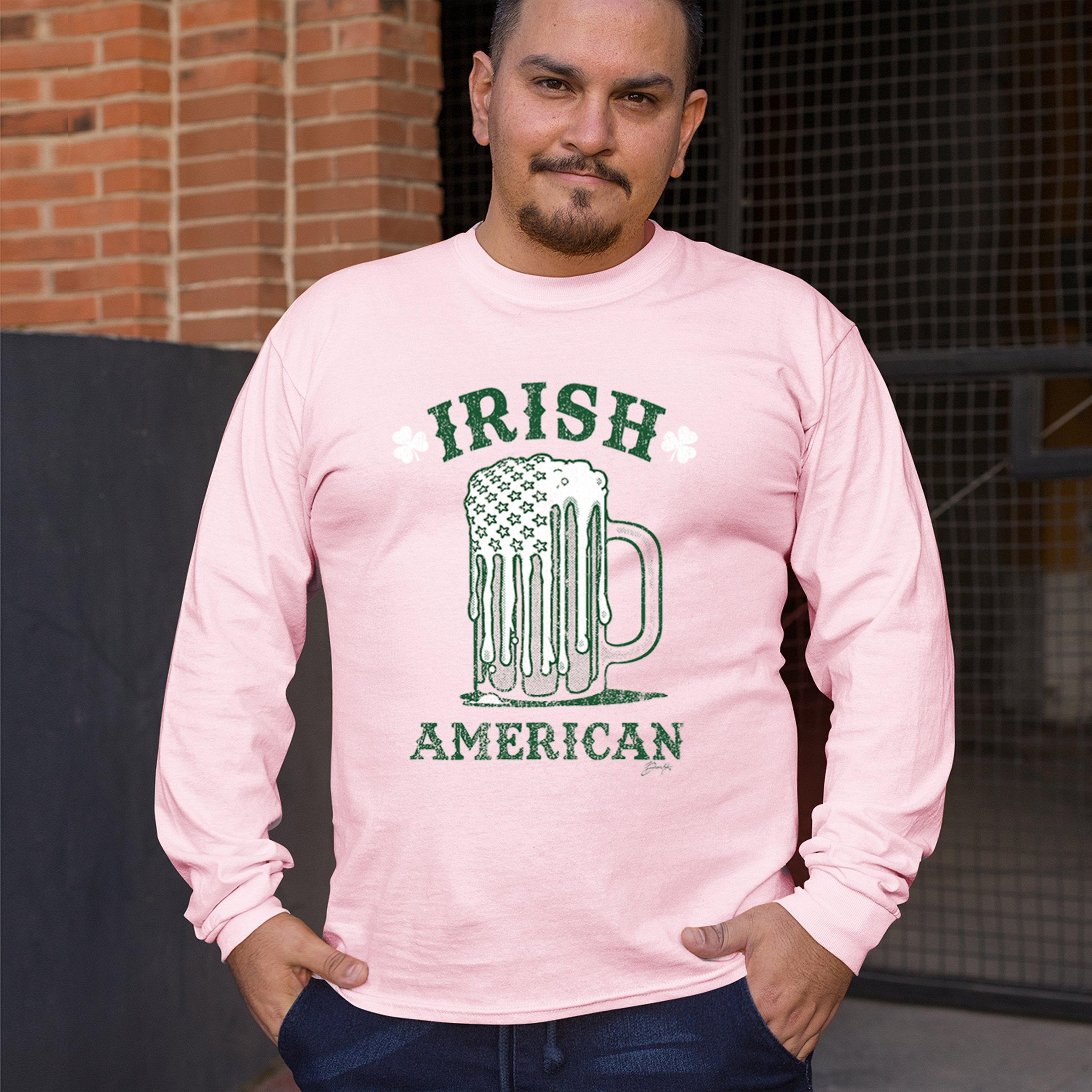 Irish American St Patrick's Day Long Sleeve T-shirt Shamrock Shenanigans Beer - Picture 68 of 71