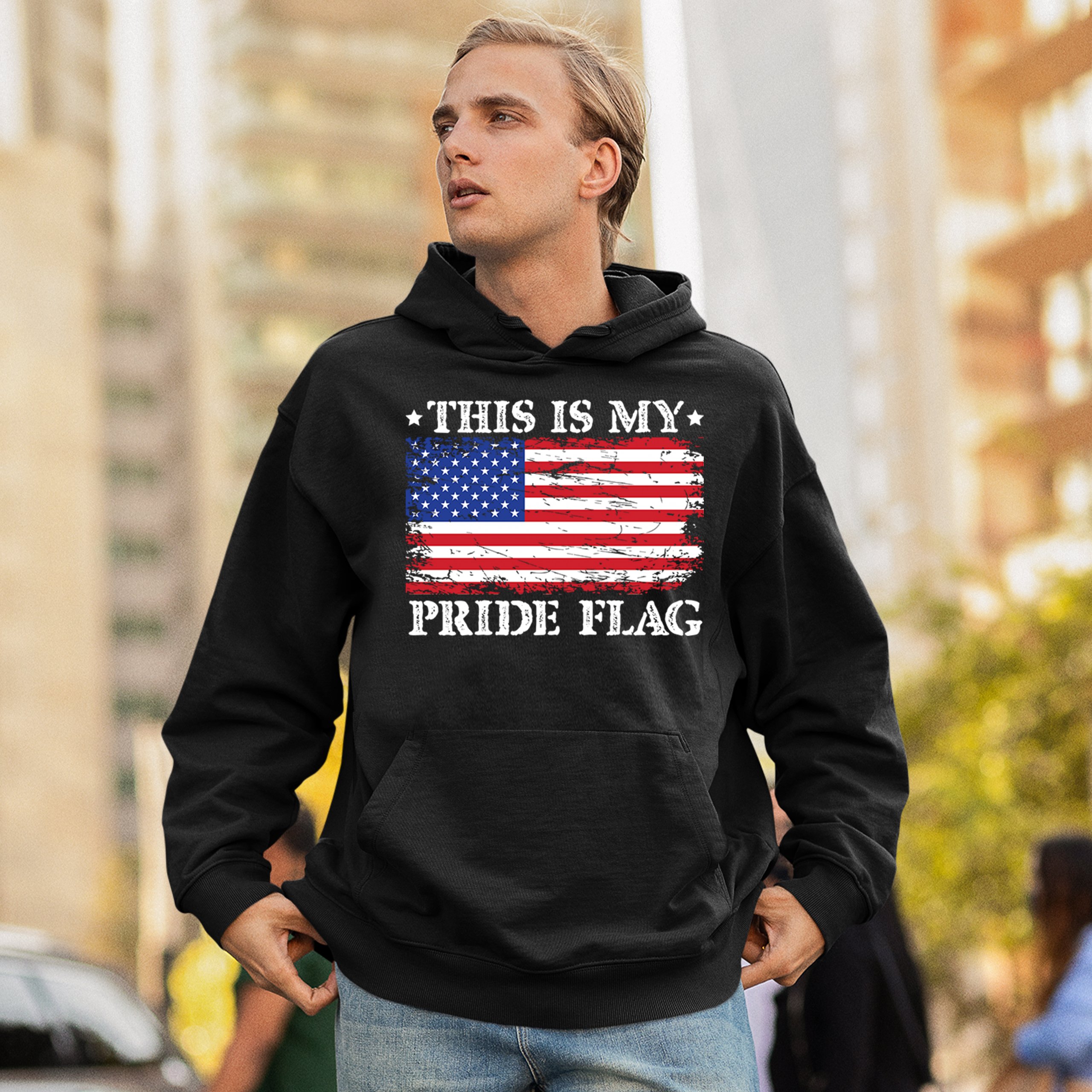Sudadera This is My Pride Flag Bandera Americana 4 de Julio USA Patriot Hoodie - Imagen 5 de 29