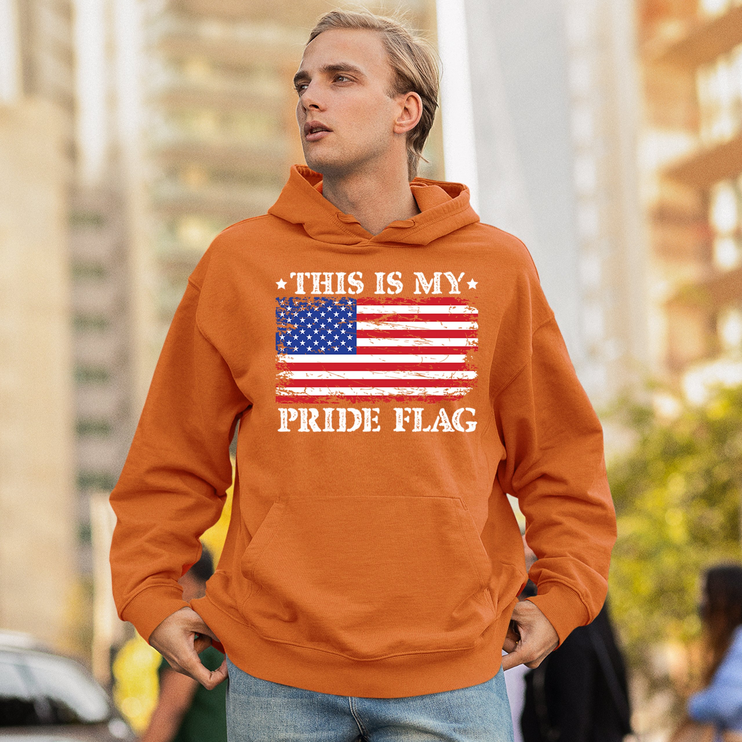 Sudadera This is My Pride Flag Bandera Americana 4 de Julio USA Patriot Hoodie - Imagen 12 de 29