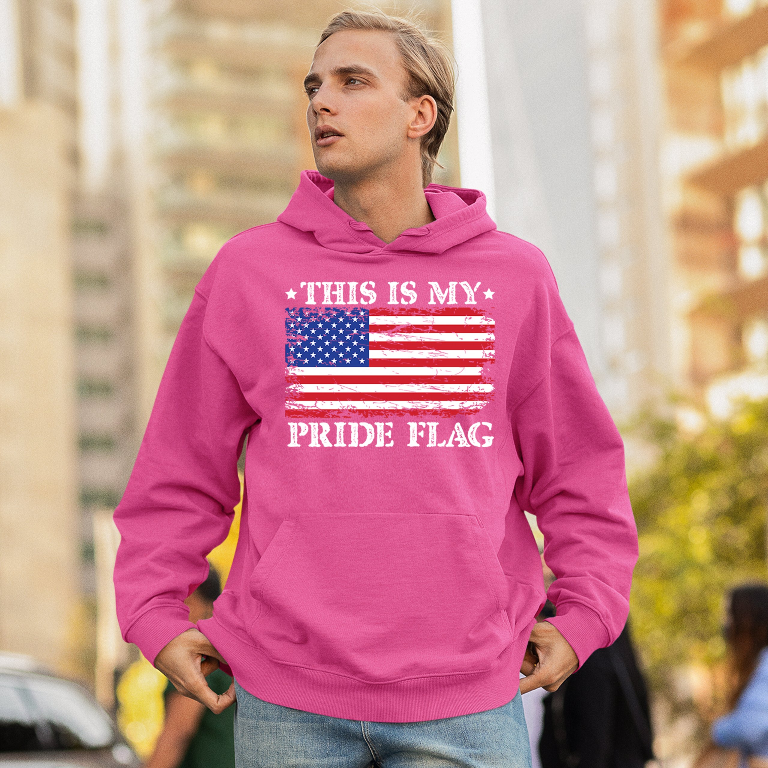 Sudadera This is My Pride Flag Bandera Americana 4 de Julio USA Patriot Hoodie - Imagen 26 de 29