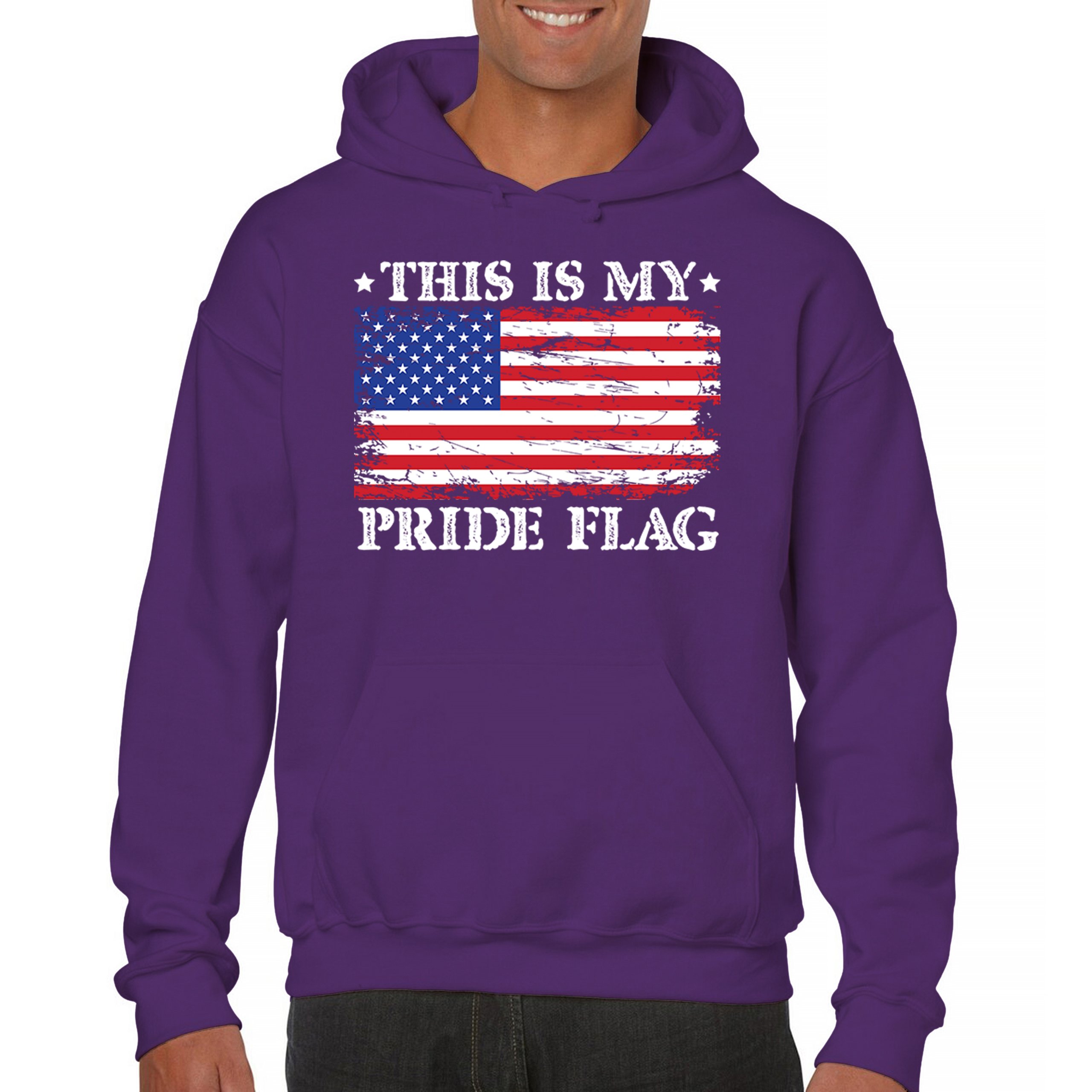 Sudadera This is My Pride Flag Bandera Americana 4 de Julio USA Patriot Hoodie - Imagen 16 de 29