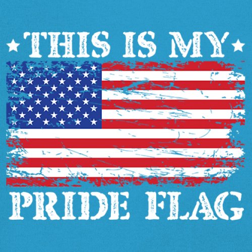 This is My Pride Flag T-Shirt American Flag 4th of July USA Patriot Women's Tee - Picture 11 of 22