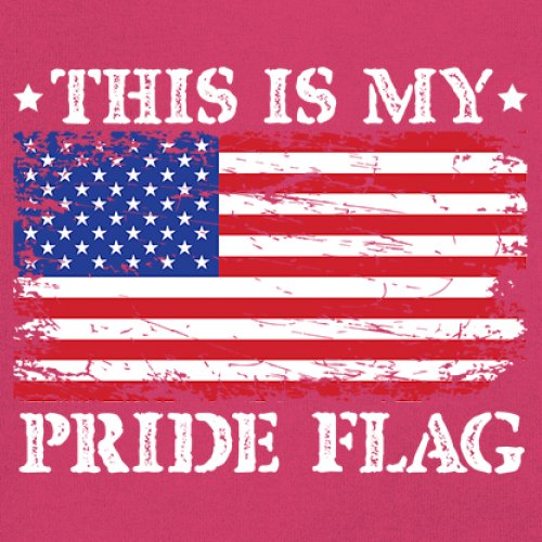 This is My Pride Flag T-Shirt American Flag 4th of July USA Patriot Women's Tee - Picture 18 of 22
