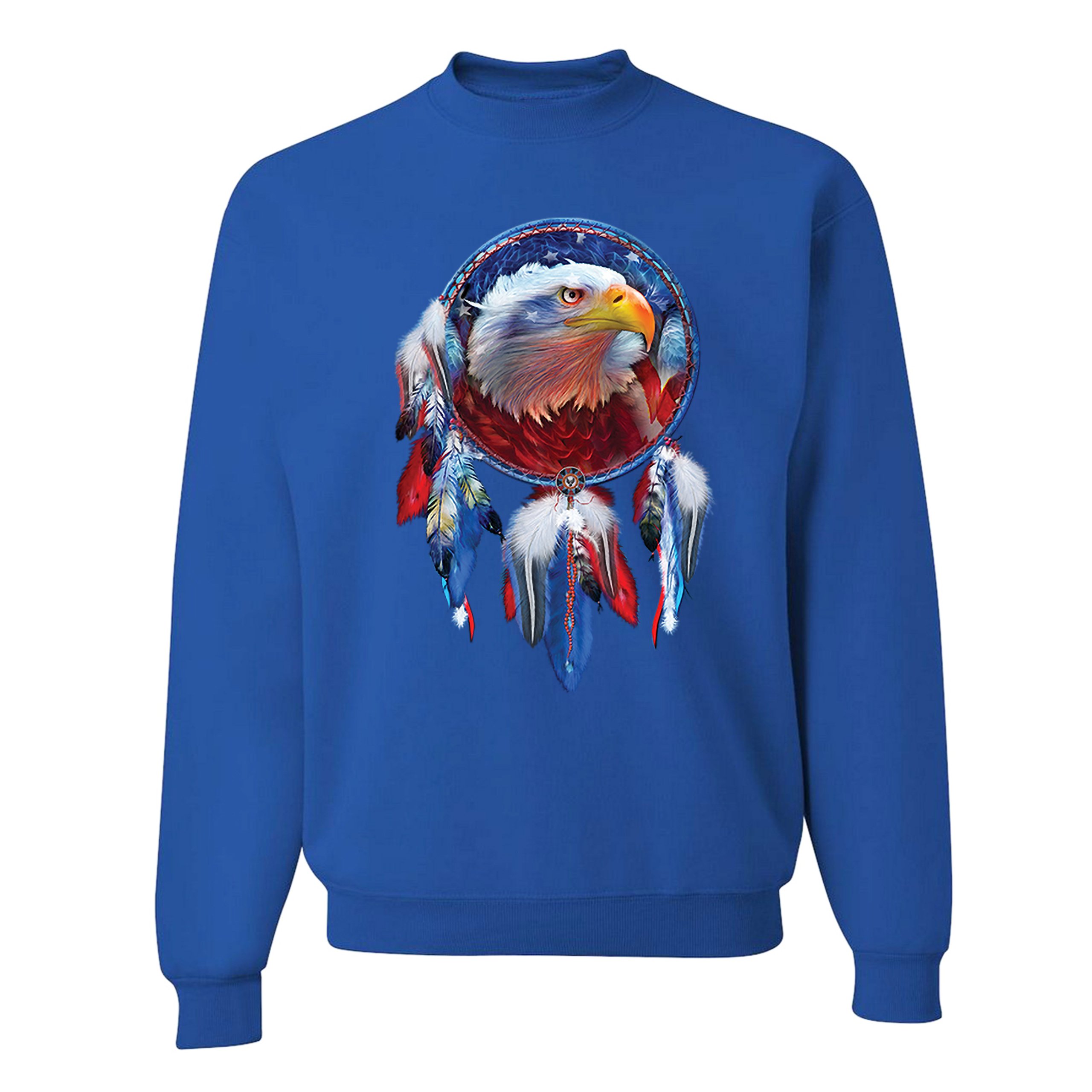 American Bald Eagle Dreamcatcher Sweatshirt Native American Patriotic Crewneck