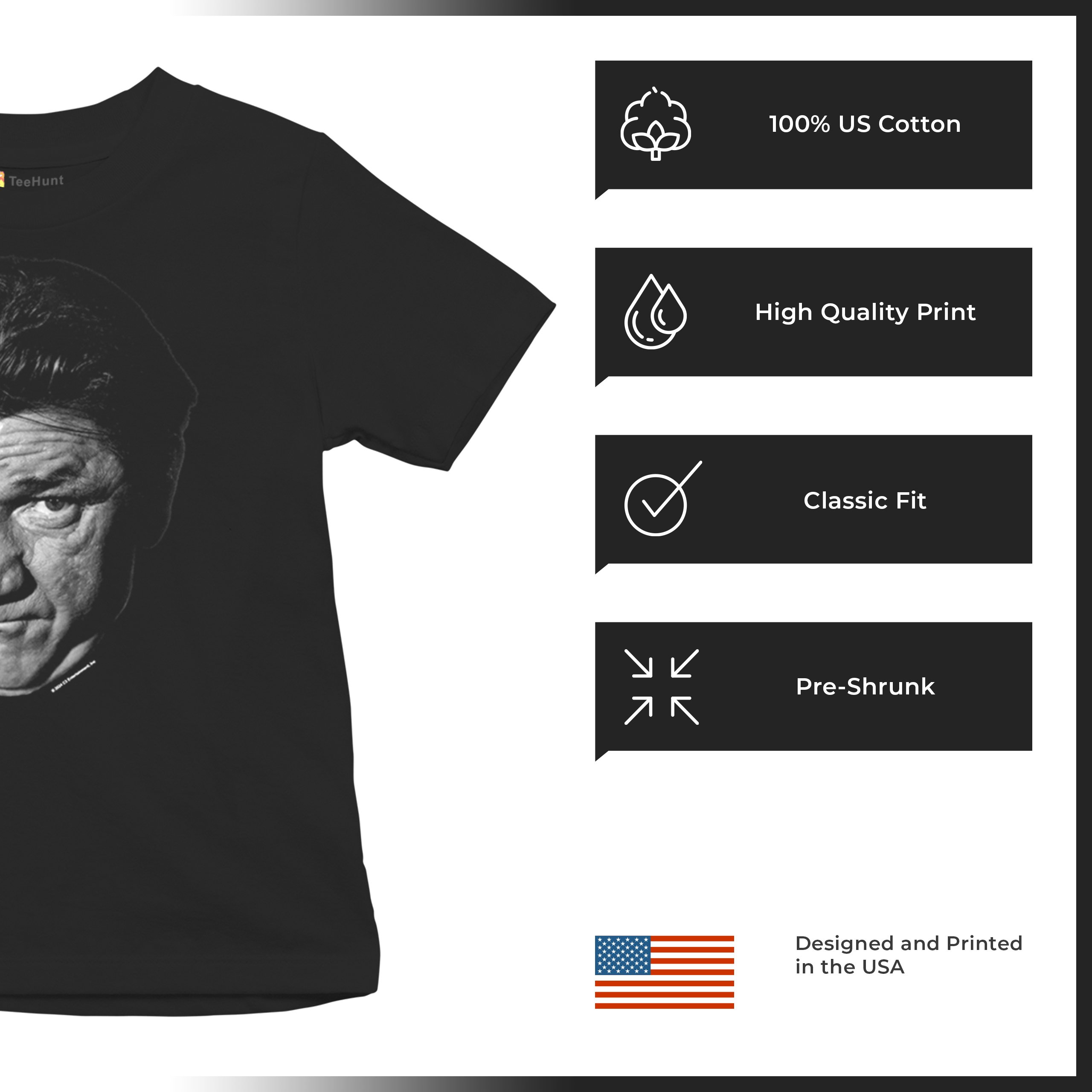 Shemp The Three Stooges Youth T-shirt 3 American Legends Curly Moe Larry Kids - Picture 7 of 8