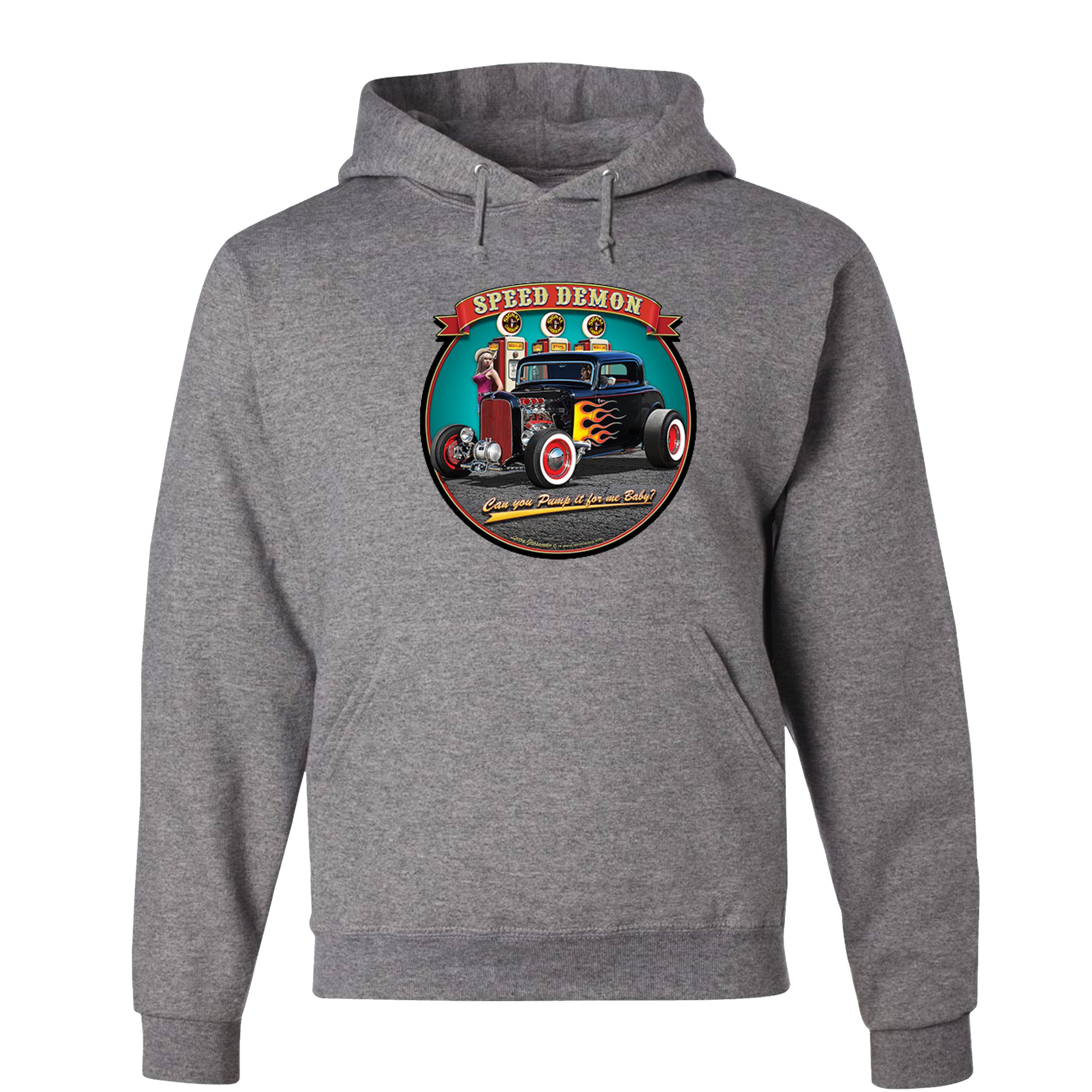 1932 Deuce Speed Demon Sweatshirt Hot Rod Muscle Car Drag Racing Hoodie ...