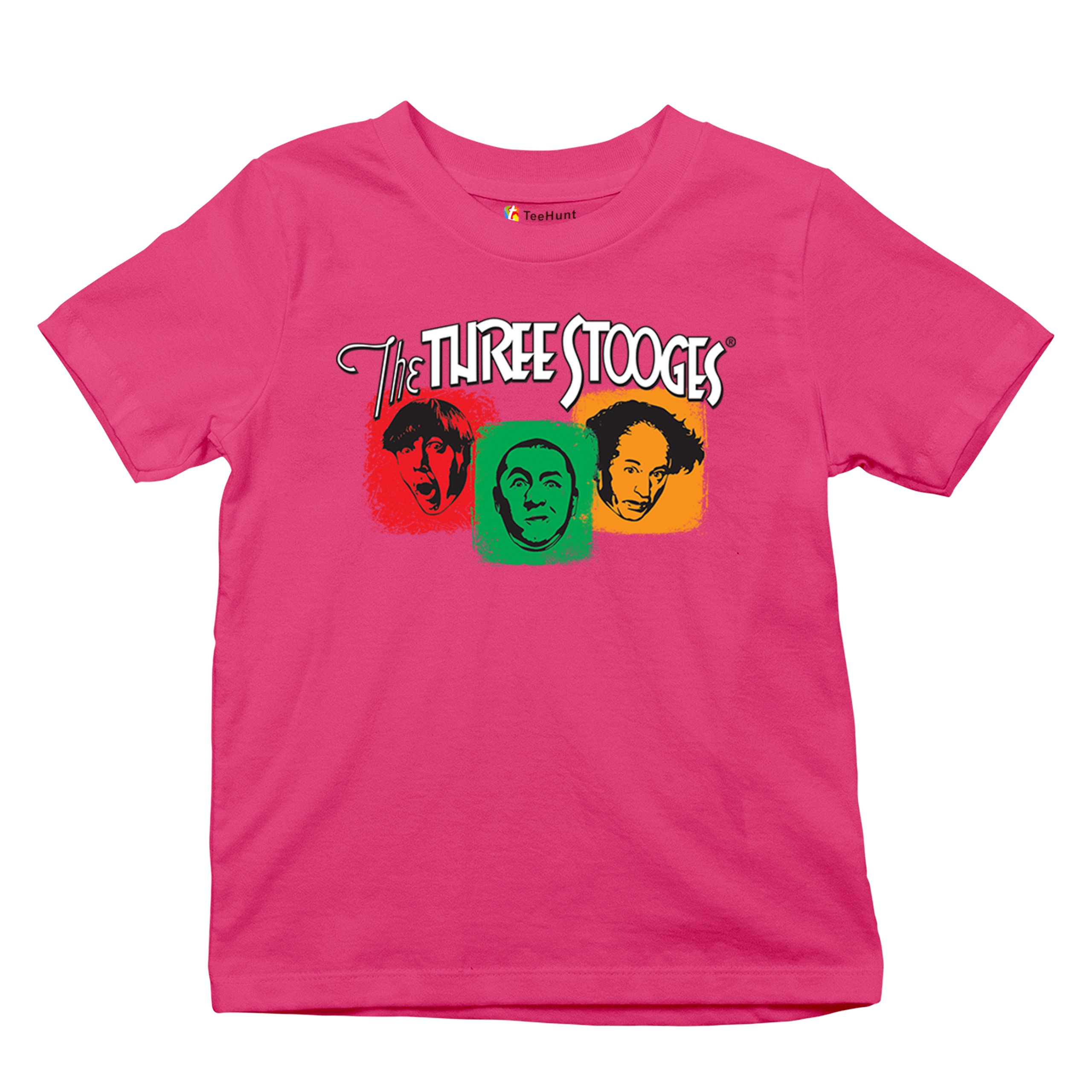 The Three Stooges Youth T-shirt 3 Classic Wise Guys Curly Moe Larry Shemp Kids - Picture 48 of 50