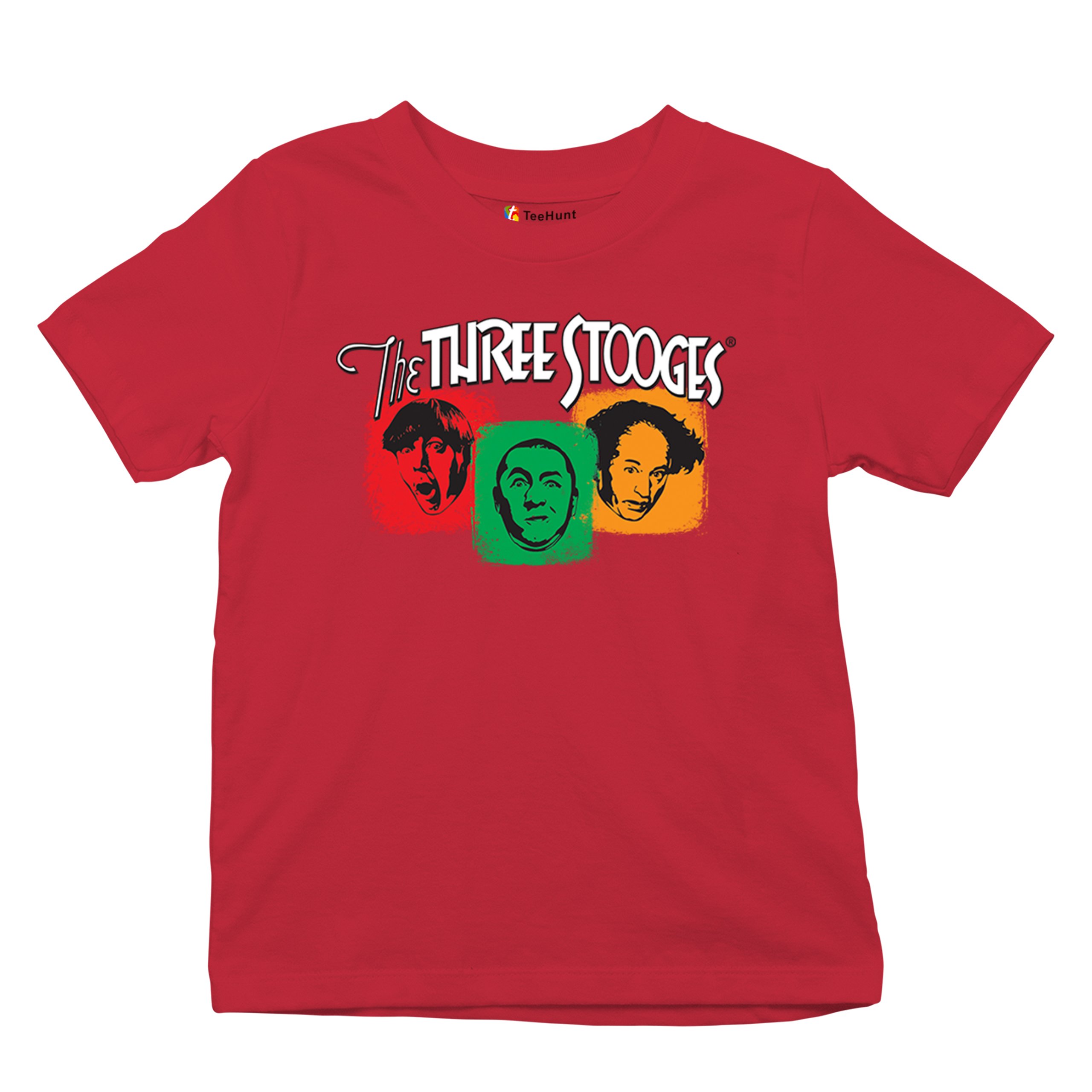 The Three Stooges Youth T-shirt 3 Classic Wise Guys Curly Moe Larry Shemp Kids - Picture 20 of 50