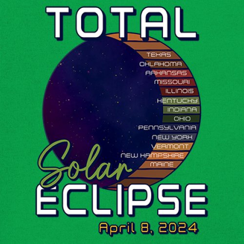 Total Solar Eclipse Path Youth T-shirt April 8 2024 Watch Party Sun Moon Kids - Picture 32 of 50