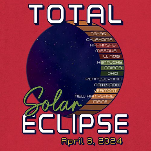 Total Solar Eclipse Path Youth T-shirt April 8 2024 Watch Party Sun Moon Kids - Picture 18 of 50