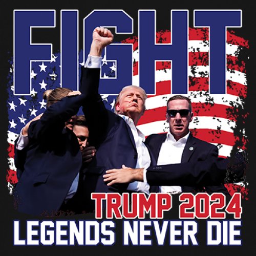 Trump 2024 Legends Never Die Women's Tank Top MAGA America First President - Picture 4 of 36