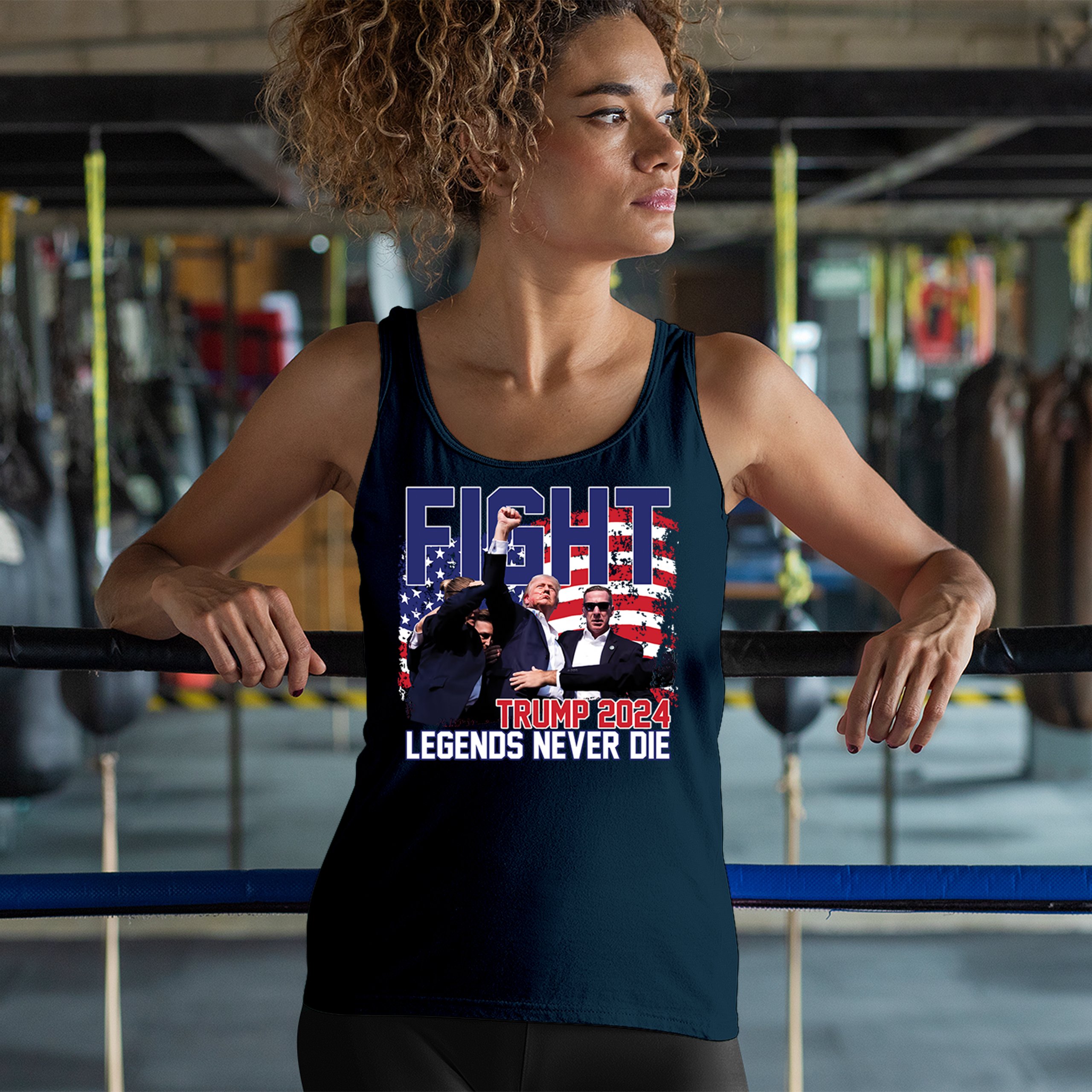 Trump 2024 Legends Never Die Women's Tank Top MAGA America First President - Picture 26 of 36