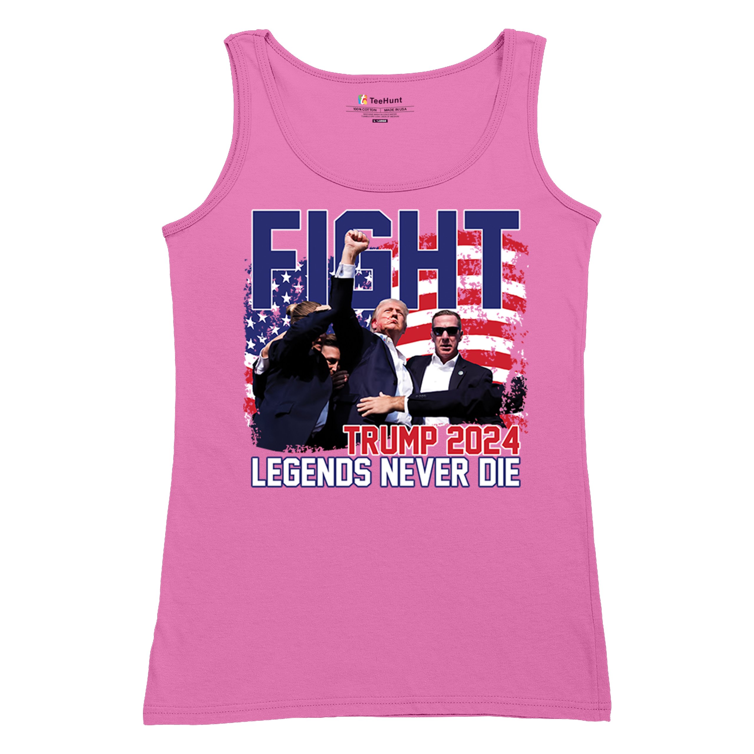 Trump 2024 Legends Never Die Women's Tank Top MAGA America First President - Picture 34 of 36