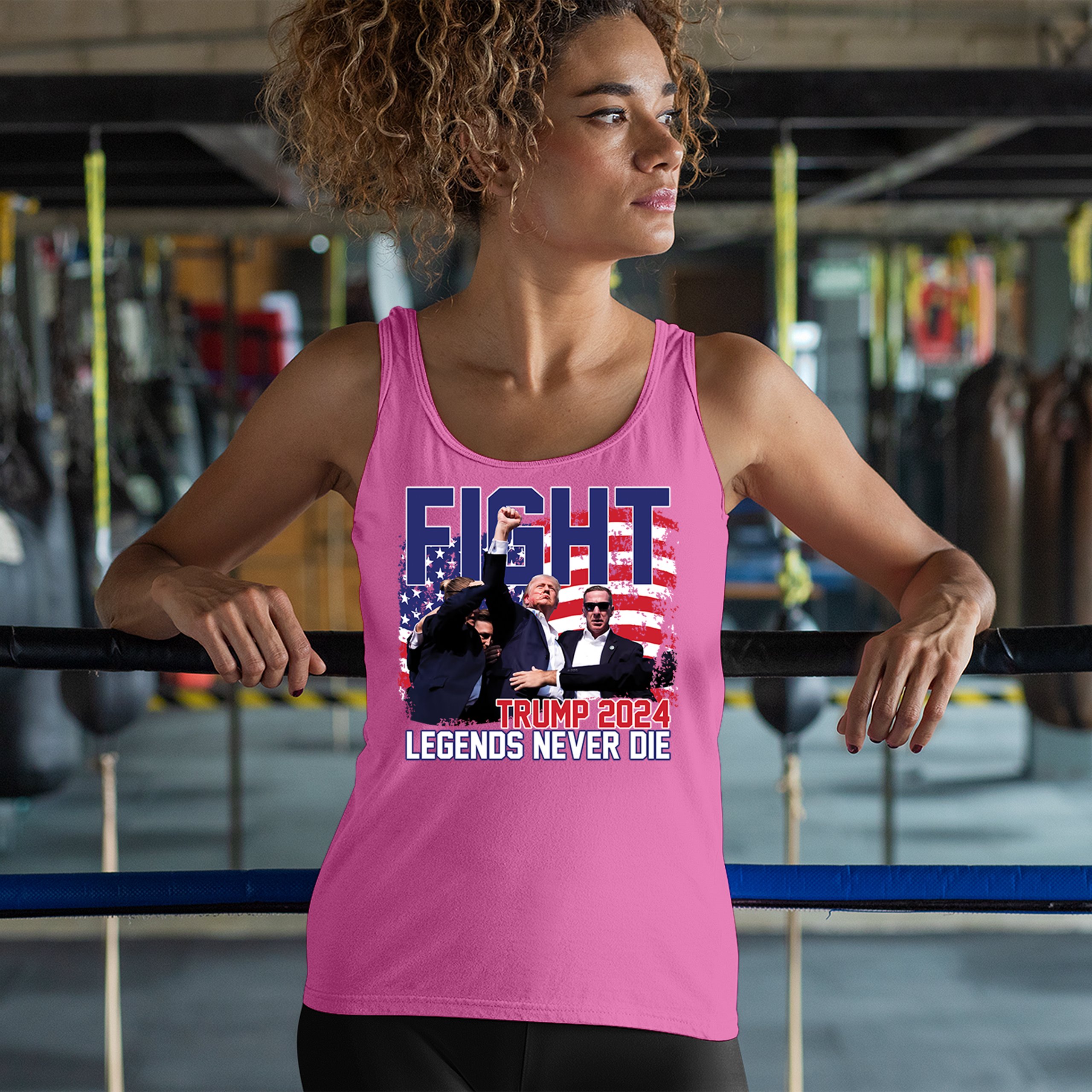 Trump 2024 Legends Never Die Women's Tank Top MAGA America First President - Picture 33 of 36