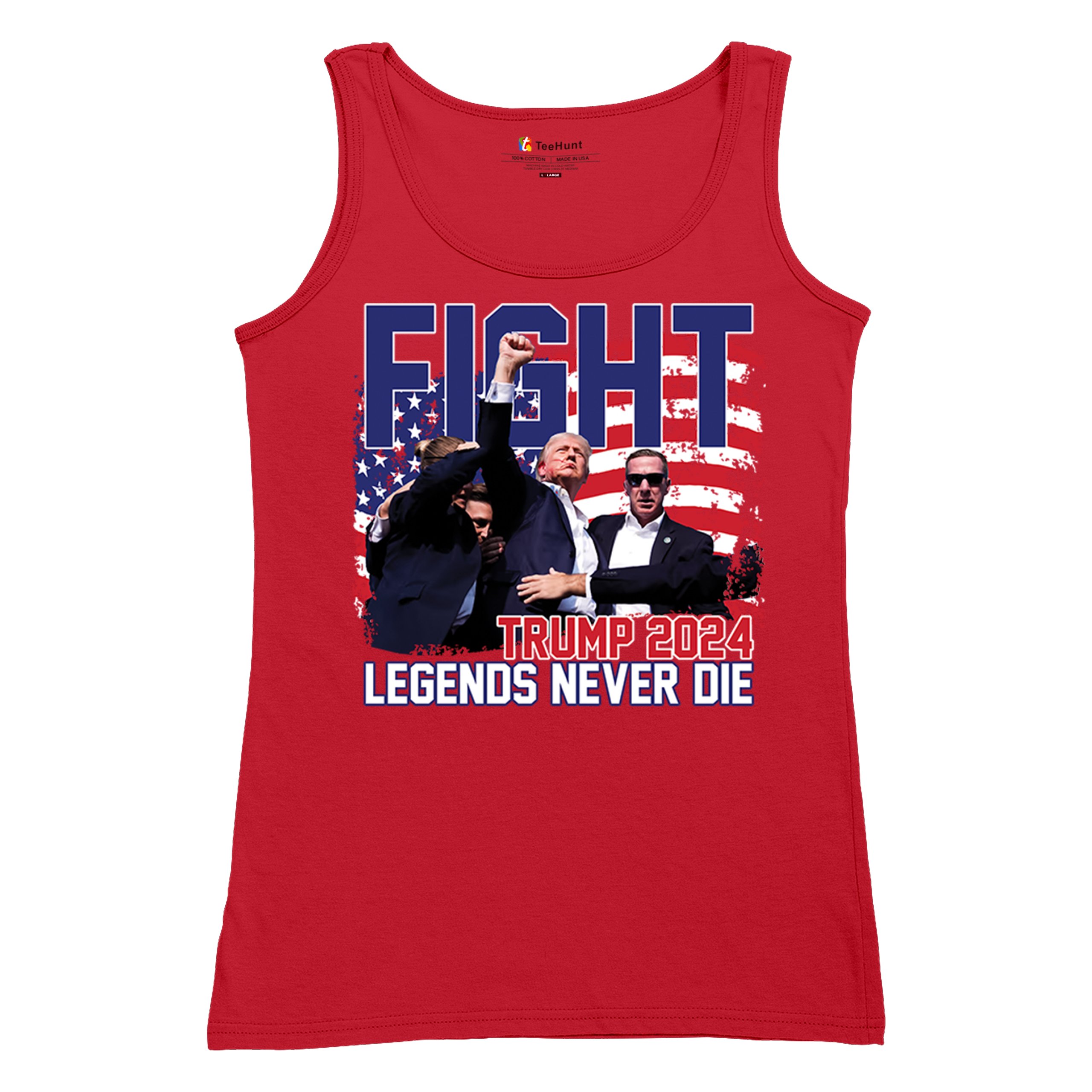 Trump 2024 Legends Never Die Women's Tank Top MAGA America First President - Picture 13 of 36