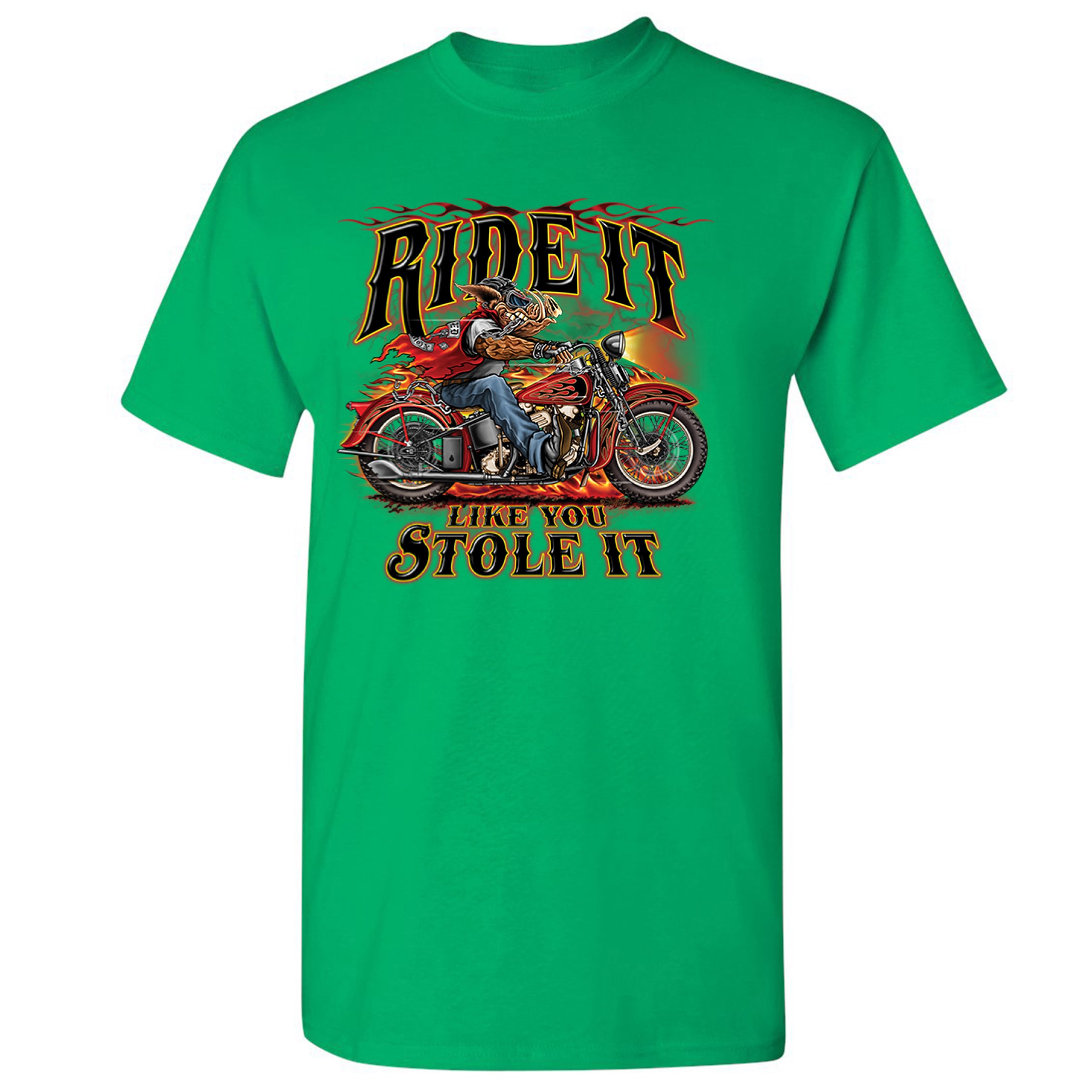 Ride It Like You Stole It T-shirt Biker Born to Be Wild Motorcycle Men ...