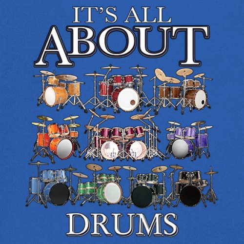 All About Drums Youth T-shirt Colorful Funny Drummer Music Festival Party Kids - Picture 39 of 50