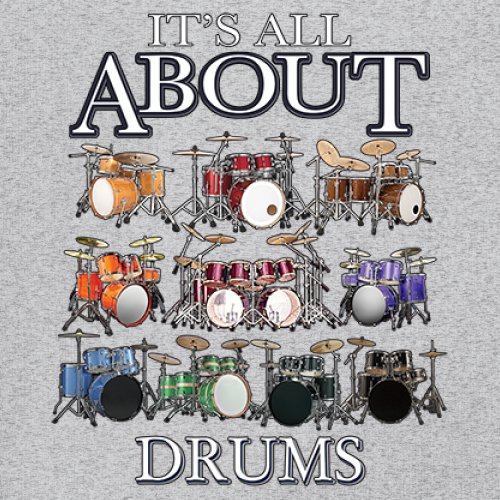 All About Drums Youth T-shirt Colorful Funny Drummer Music Festival Party Kids - Picture 11 of 50