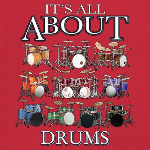 All About Drums Youth T-shirt Colorful Funny Drummer Music Festival Party Kids - Picture 18 of 50