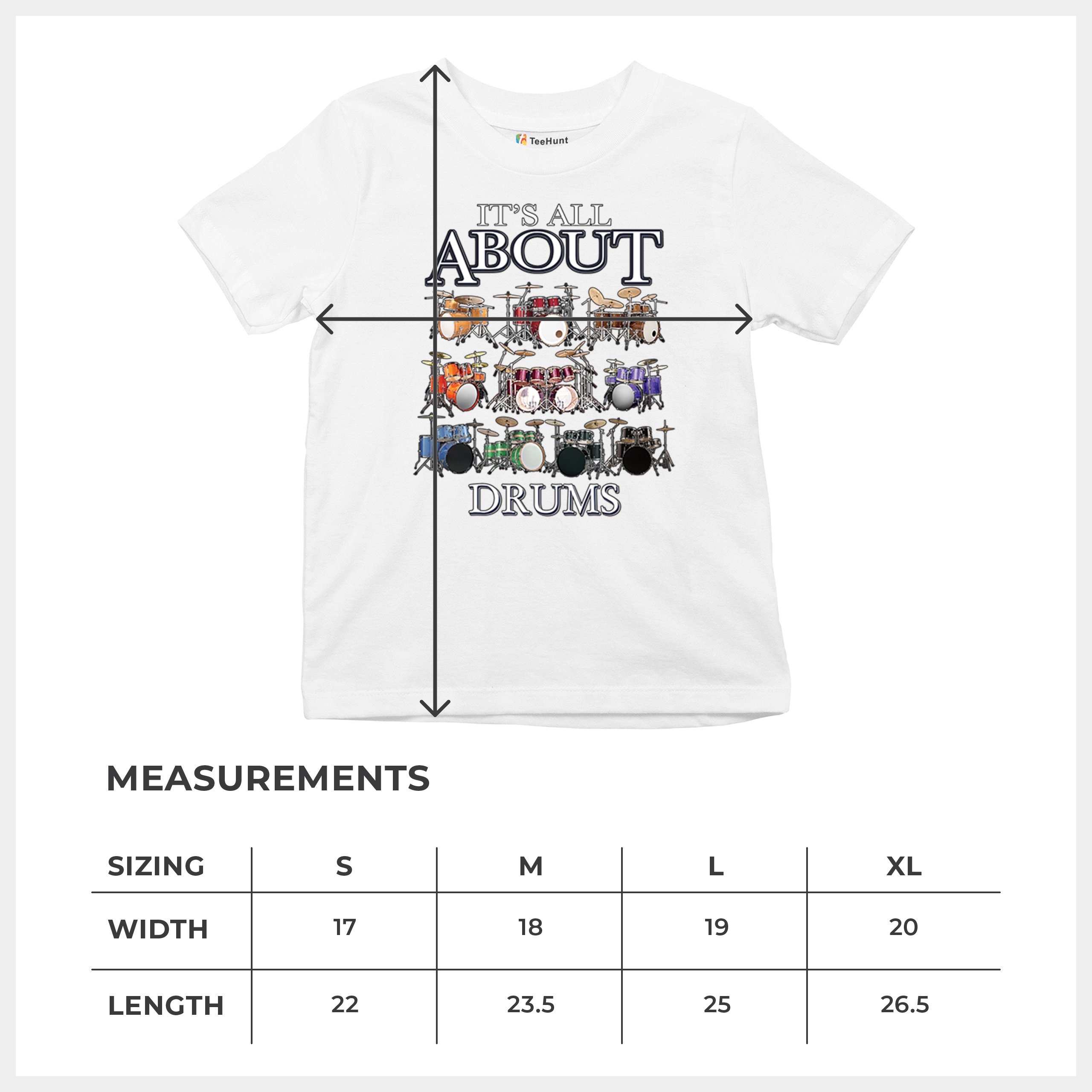 All About Drums Youth T-shirt Colorful Funny Drummer Music Festival Party Kids - Picture 29 of 50
