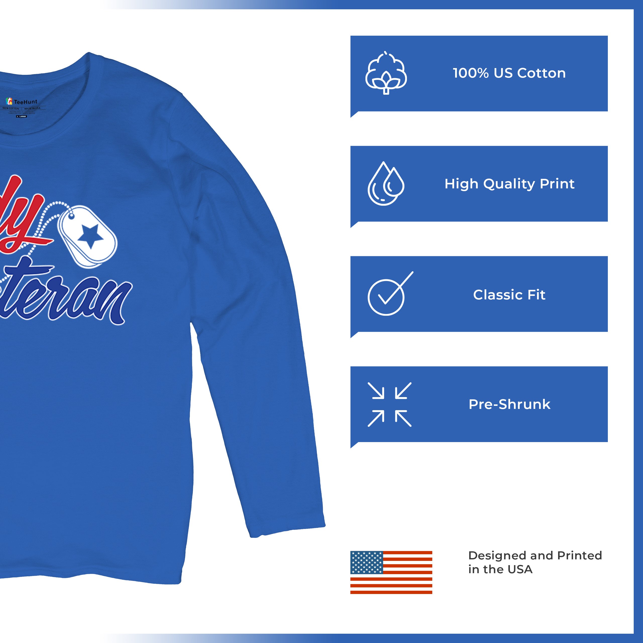 Lady Veteran Women's Long Sleeve T-shirt Military Proud Army Mom Air Force Wife - Picture 35 of 43