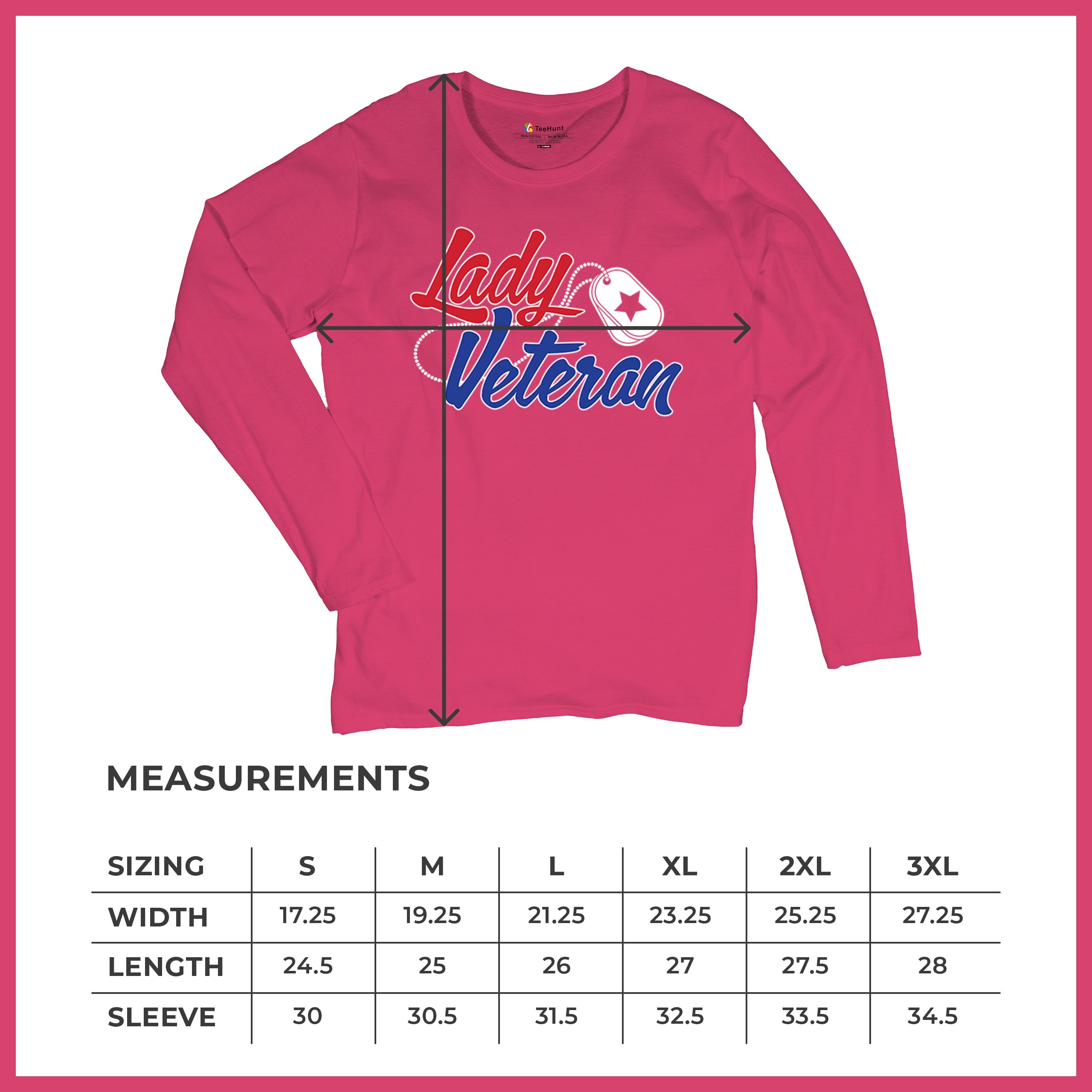 Lady Veteran Women's Long Sleeve T-shirt Military Proud Army Mom Air Force Wife - Picture 43 of 43