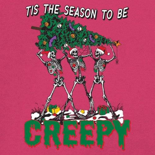 Tis The Season to Be Creepy Youth T-shirt Christmas Skeletons Santa Jolly Kids - Picture 46 of 50