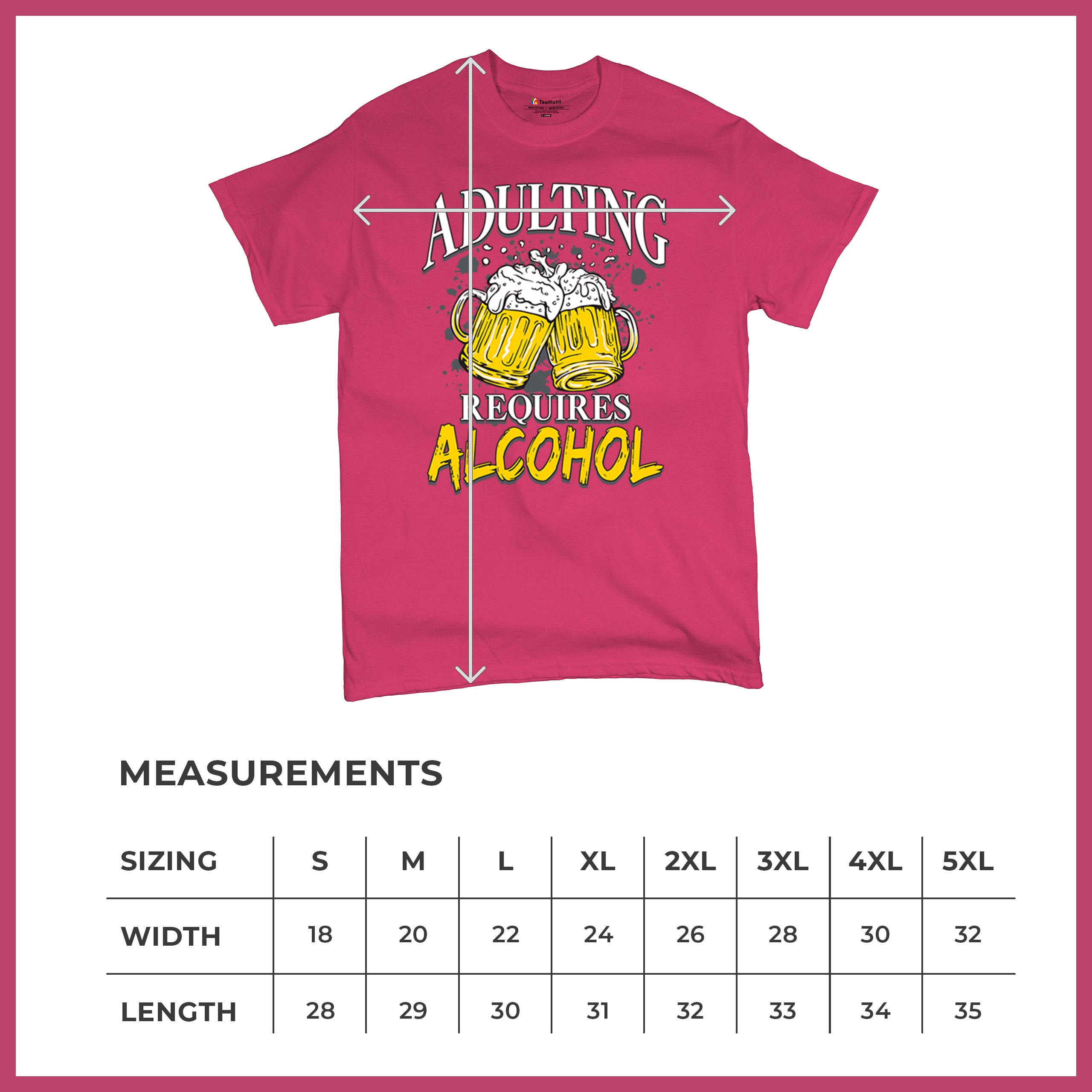 Adulting Requires Alcohol T-shirt Funny Craft Beer Mug Drink Humor Men's Tee - Picture 29 of 113