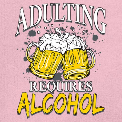 Adulting Requires Alcohol T-shirt Funny Craft Beer Mug Drink Humor Men's Tee - Picture 88 of 113