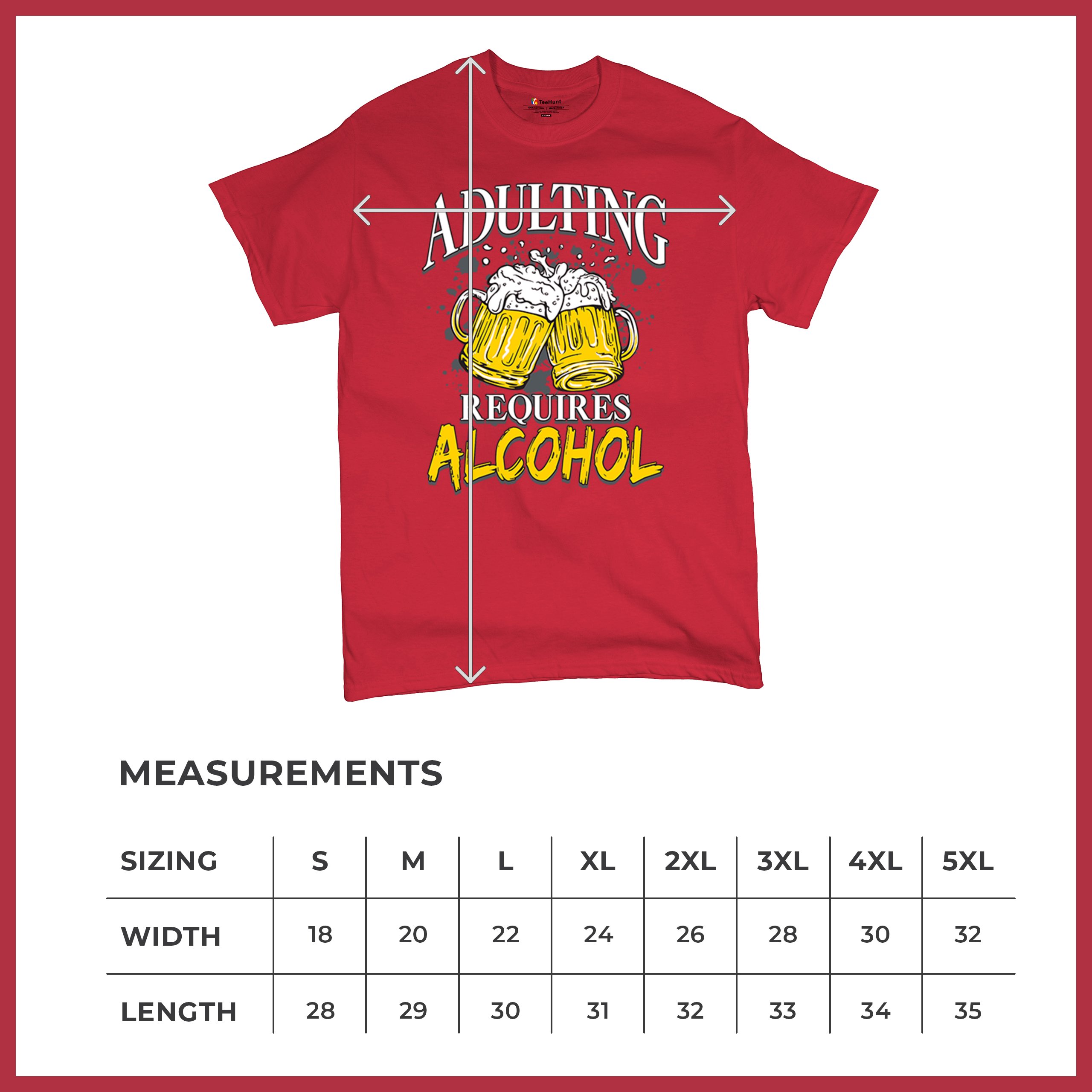 Adulting Requires Alcohol T-shirt Funny Craft Beer Mug Drink Humor Men's Tee - Picture 43 of 113