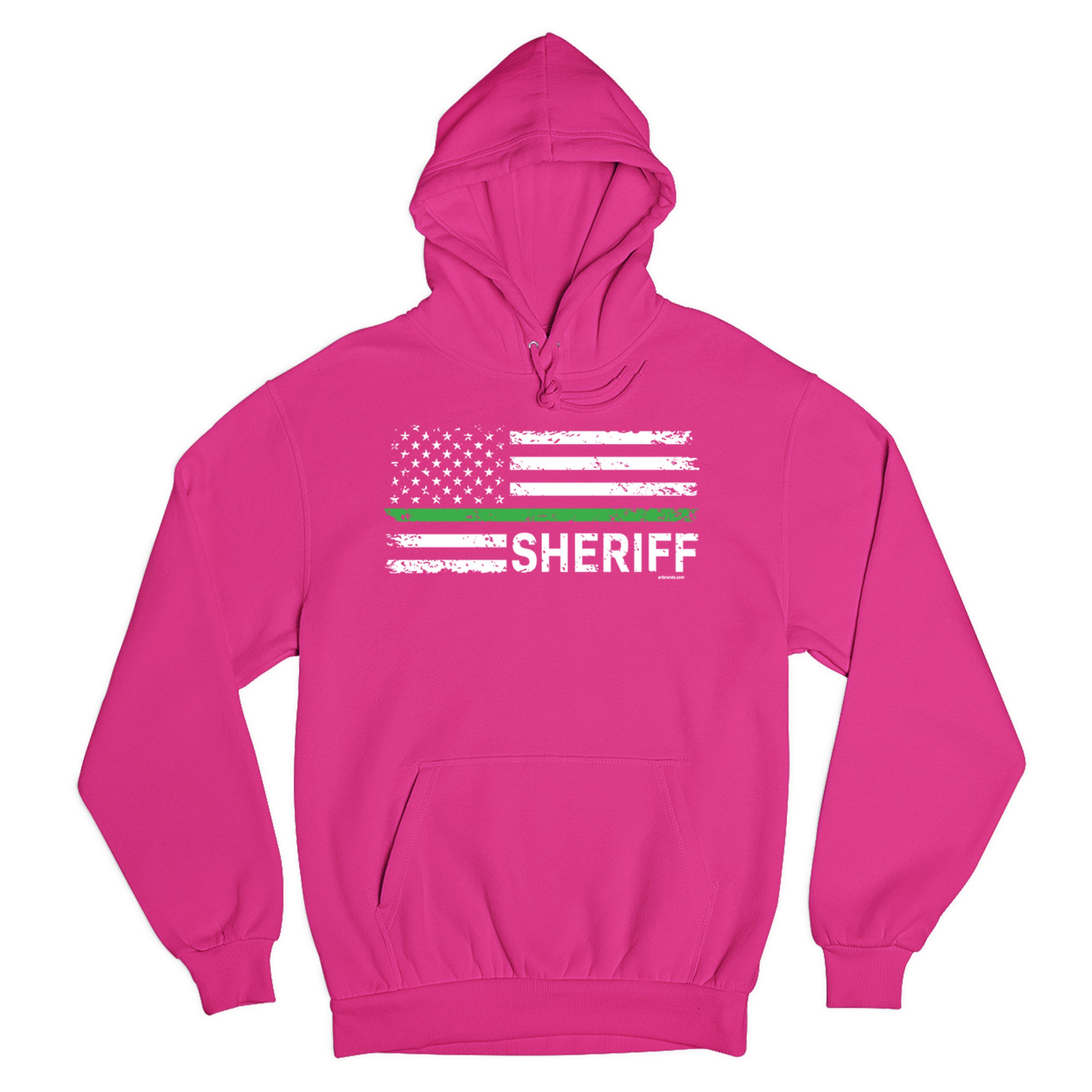 Sheriff Distressed American Flag Sweatshirt First Responders Patriotic Hoodie - Picture 32 of 36